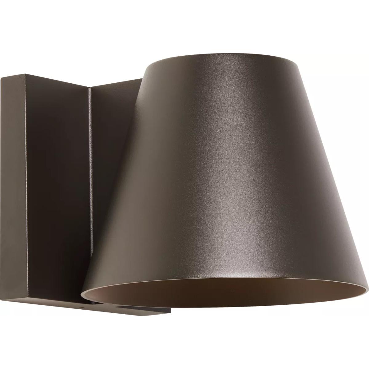 Visual Comfort Modern Collection 700WSBOW6Z-LED827-277 Sean Lavin Bowman LED 6 inch Bronze Outdoor Wall Light in LED 80 CRI 2700K 277V, Integrated LED