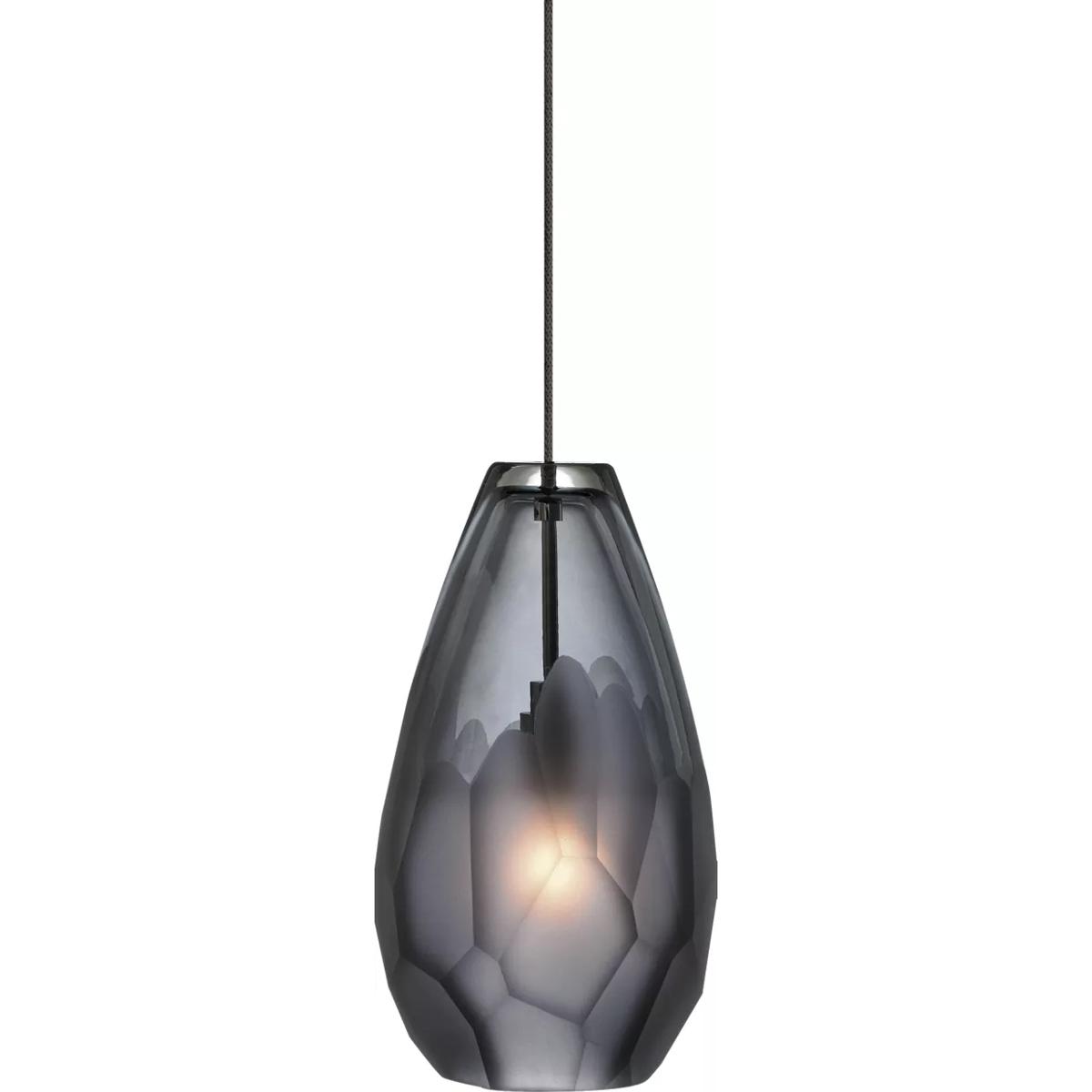 Visual Comfort Modern Collection 700FJBRLFS-LEDS930 Sean Lavin Briolette 1 Light 12 Satin Nickel Low-Voltage Pendant Ceiling Light in FreeJack, LED 90