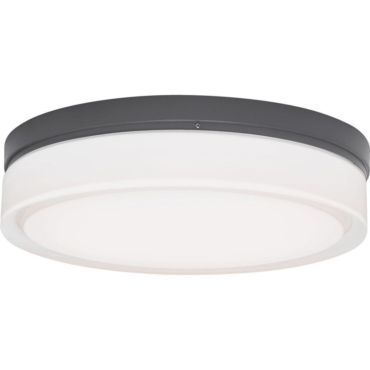 Visual Comfort Modern Collection 700OWCQL930H120 Sean Lavin Cirque LED 2.5 inch Charcoal Outdoor Wall/Flush Mount in LED 90 CRI 3000K 120V, Integrated