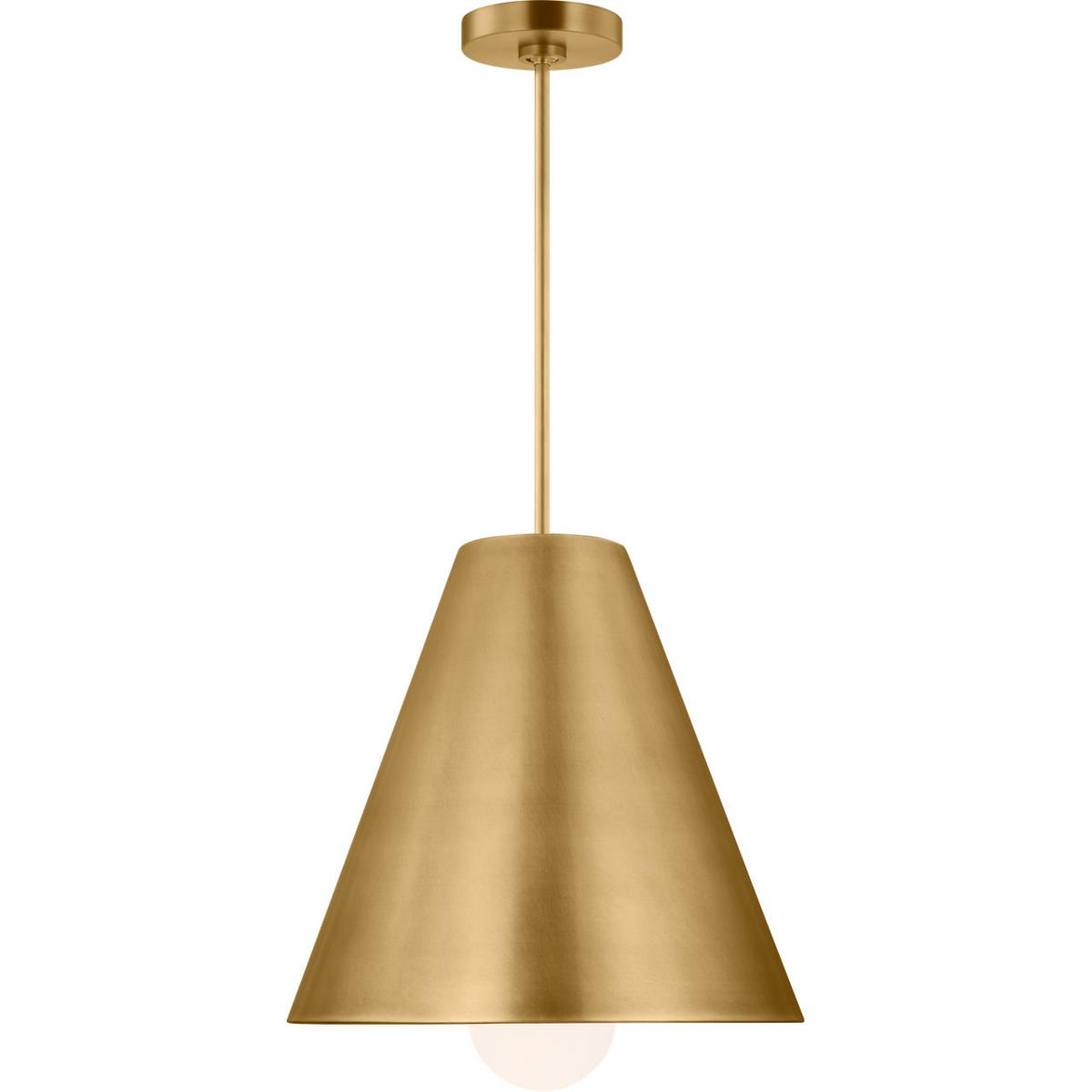Visual Comfort Modern Collection 700TDJNIBR-LED930 Sean Lavin Ace LED 17.2 inch Plated Brass Line-Voltage Pendant Ceiling Light