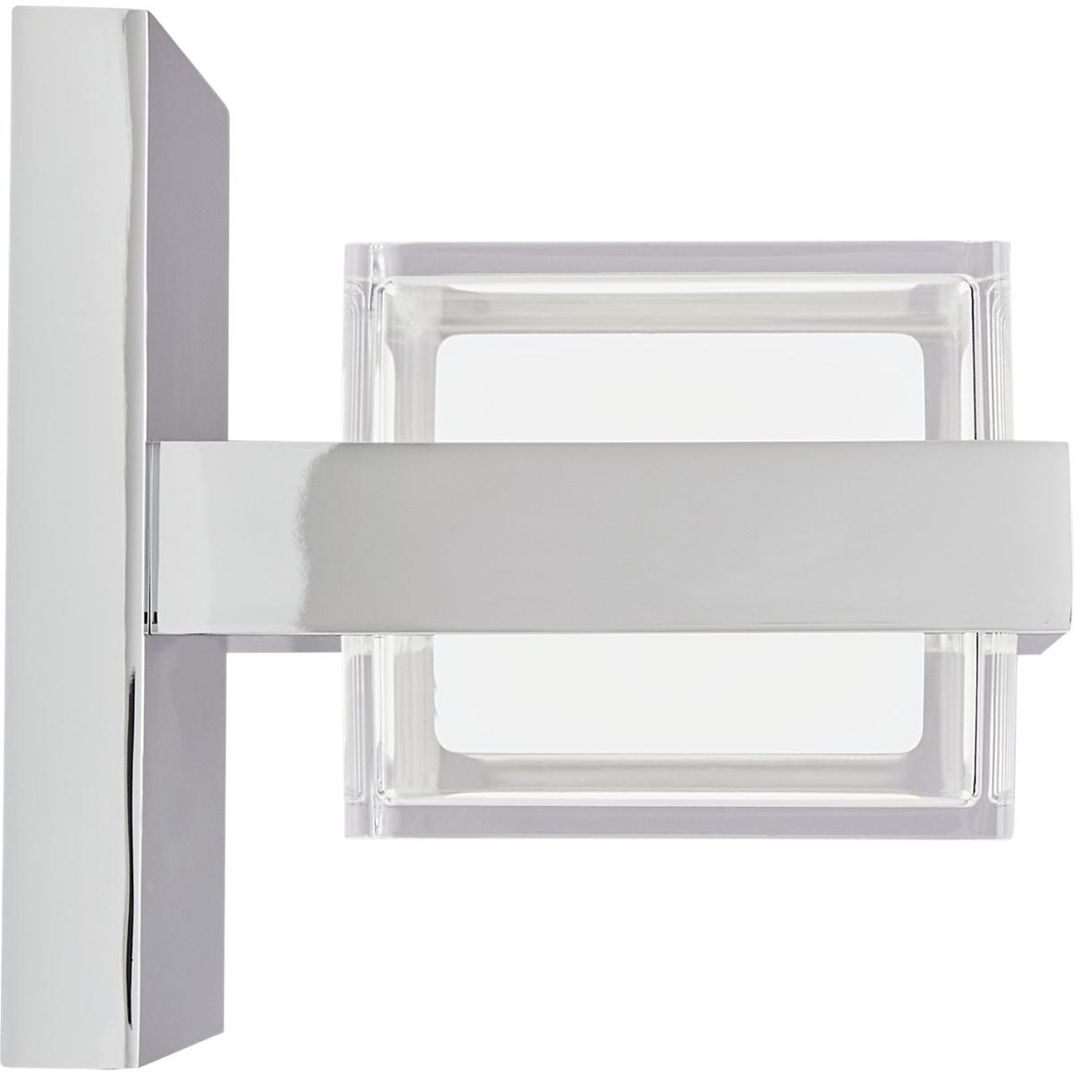 Visual Comfort Modern Collection 700BCKMD1C-LED930-277 Sean Lavin Kamden LED 5 inch Chrome Wall/Bath Light Wall Light in LED 90 CRI 3000K 277V, Integr