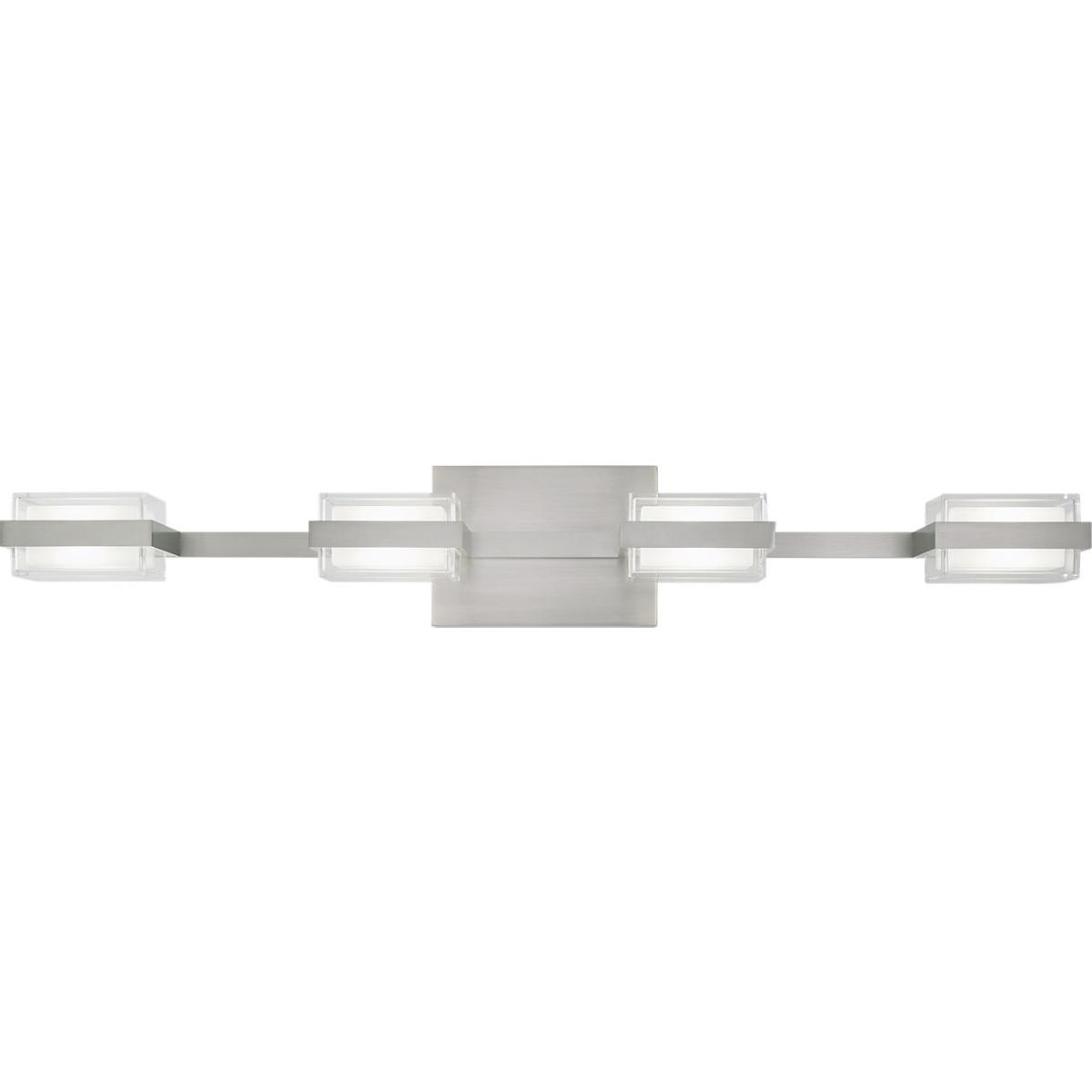 Visual Comfort Modern Collection 700BCKMD4S-LED930-277 Sean Lavin Kamden LED 31.4 inch Satin Nickel Bath Light Wall Light in LED 90 CRI 3000K 277V, In