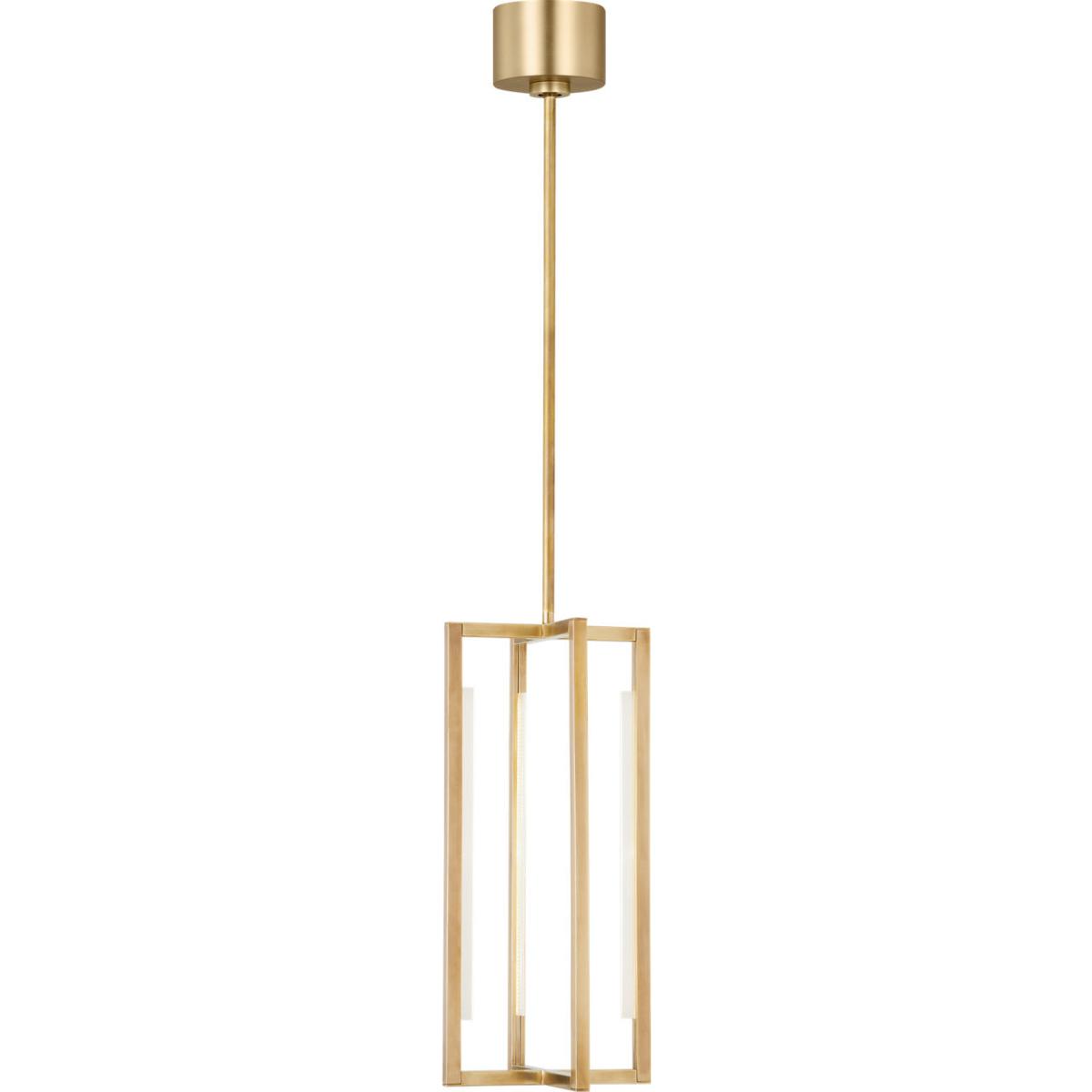 Visual Comfort Modern Collection 700TDKNW18NB-LED930 Sean Lavin Kenway LED 8.5 inch Natural Brass Pendant Ceiling Light, Integrated LED