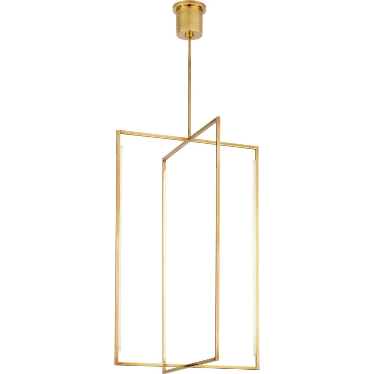 Visual Comfort Modern Collection 700TDKNW42NB-LED930 Sean Lavin Kenway LED 28 inch Natural Brass Pendant Ceiling Light, Integrated LED