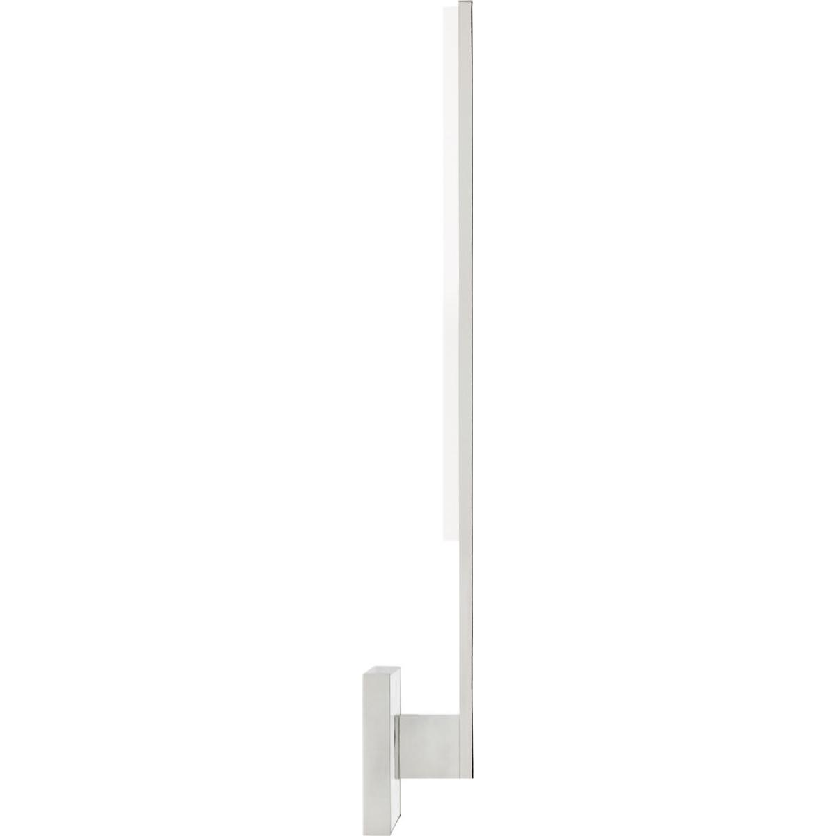 Visual Comfort Modern Collection 700WSKLE30N-LED930 Sean Lavin Klee LED 3.3 inch POLISHED NICKEL/WHITE MARBLE ADA Wall Light, Integrated LED