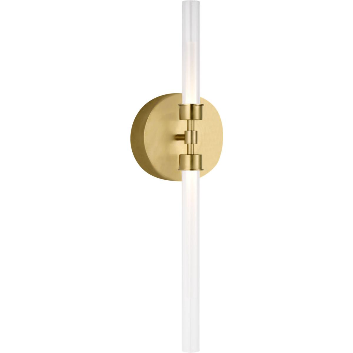 Visual Comfort Modern Collection 700BCLNG2NB-LED930-277 Sean Lavin Linger LED 4.5 inch Natural Brass Wall/Bath Light Wall Light in LED 90 CRI 3000K 27