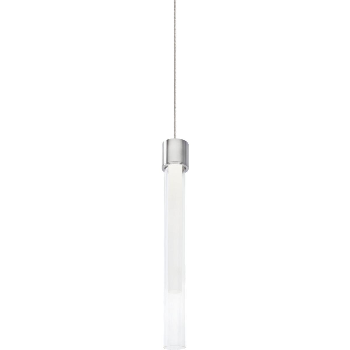 Visual Comfort Modern Collection 700MPLNGFS-LED930 Sean Lavin Mini Linger 1 Light 120 Satin Nickel Low-Voltage Pendant Ceiling Light in Monopoint, Int