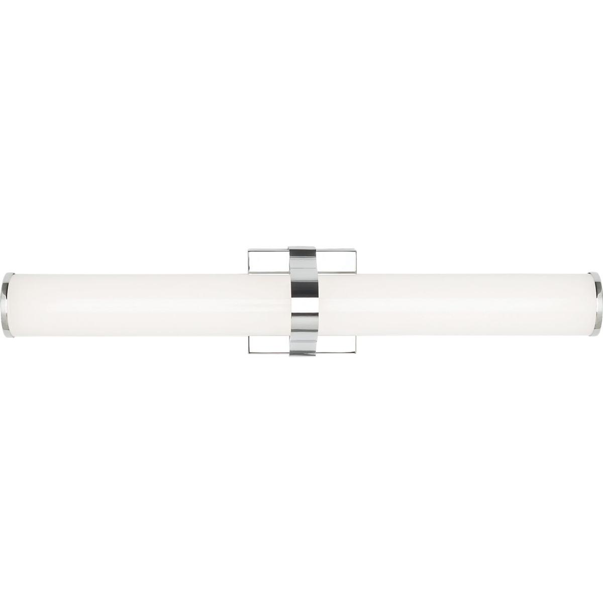 Visual Comfort Modern Collection 700BCLYK24C-LED930-277 Lynk LED 24 inch Chrome Bath Light Wall Light in LED 90 CRI 3000K 277V, Integrated LED