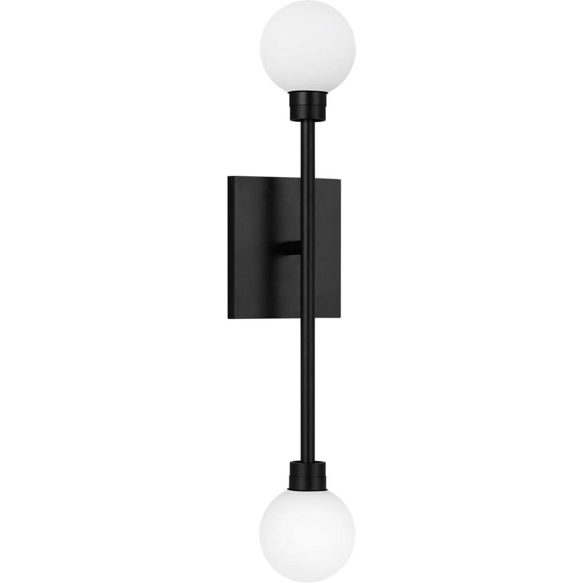 Visual Comfort Modern Collection 700WSMRAB-LED927-277 Sean Lavin Mara LED 3.7 inch Matte Black ADA Wall Light in LED 90 CRI 2700K 277V, Integrated LED