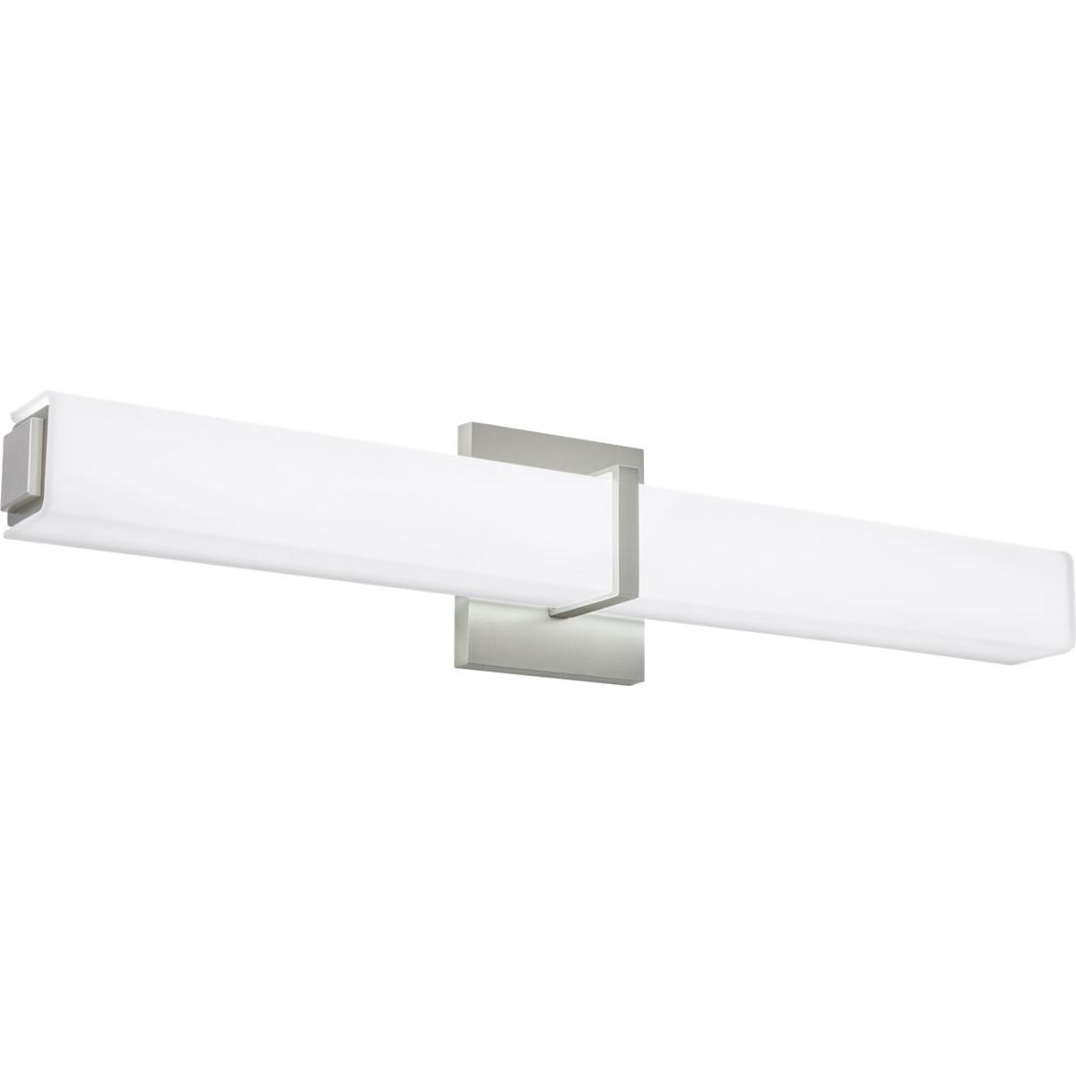Visual Comfort Modern Collection 700BCMLN24WS-LED930-277 Sean Lavin Milan LED 24.49 inch Satin Nickel Bath Light Wall Light in LED 90 CRI 3000K 277V,