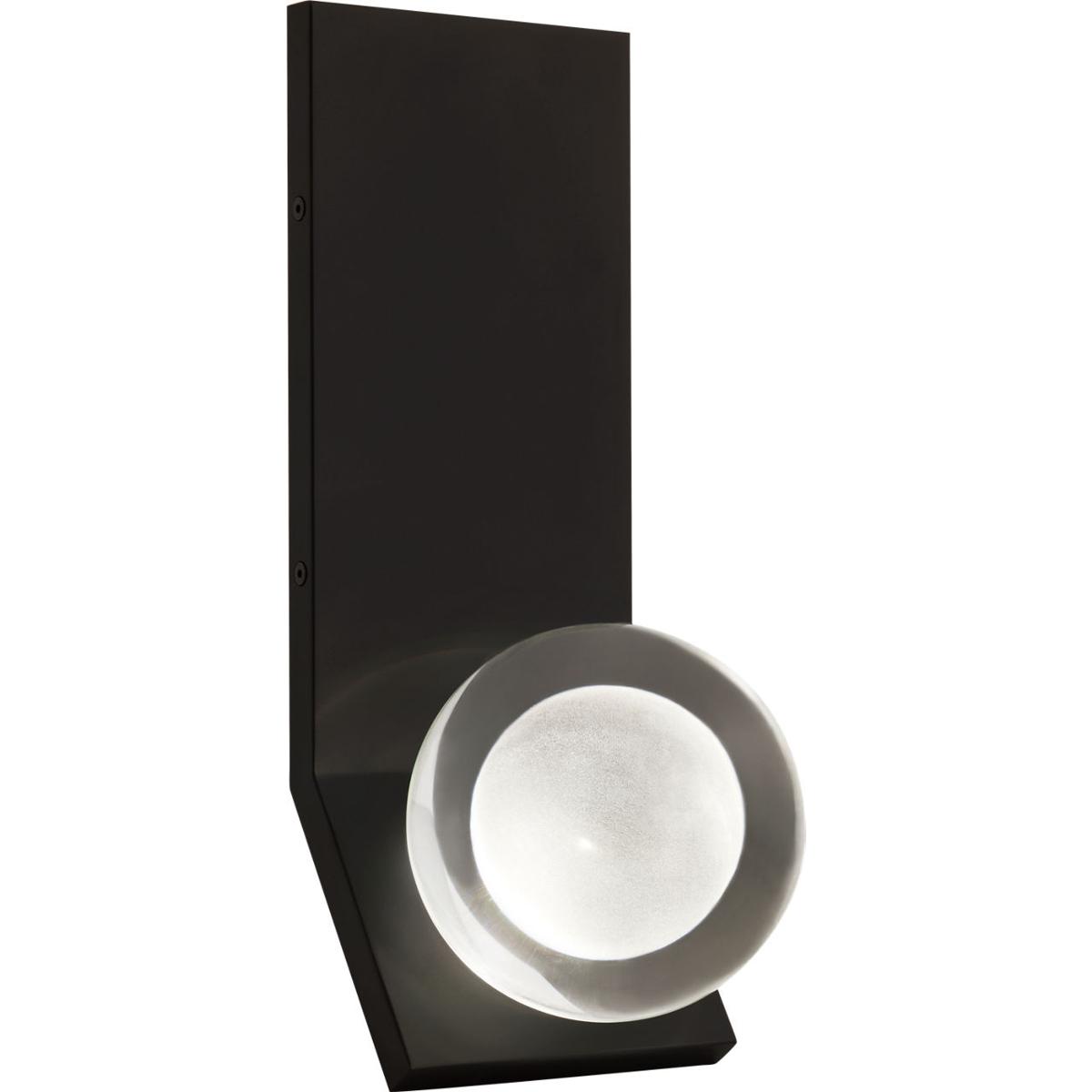 Visual Comfort Modern Collection 700WSMINAB-LED930-277 Sean Lavin Mina LED 6.2 inch Nightshade Black Wall Light in LED 90 CRI 3000K 277V, Integrated L