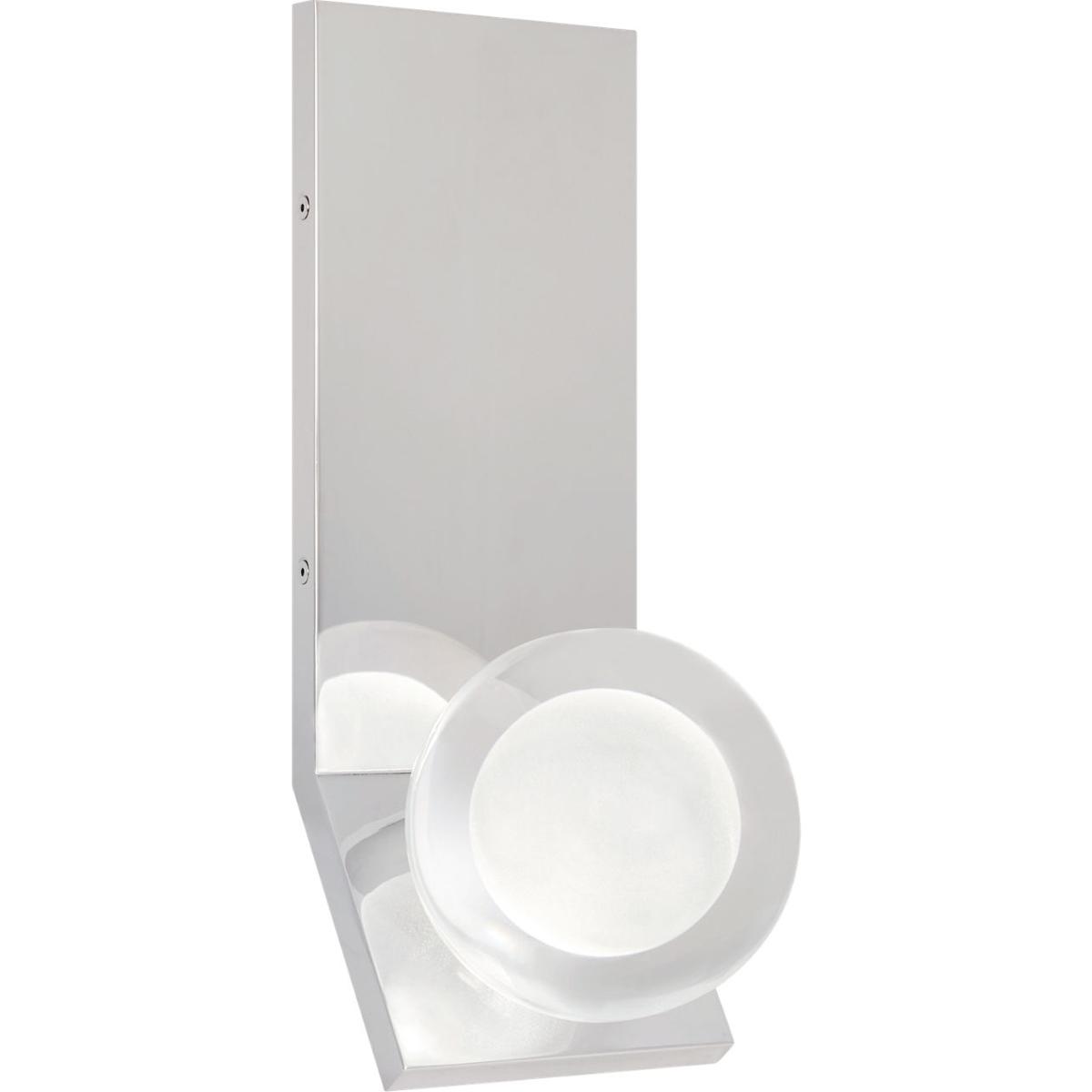 Visual Comfort Modern Collection 700WSMINAN-LED930-277 Sean Lavin Mina LED 6.2 inch Polished Nickel Wall Light in LED 90 CRI 3000K 277V, Integrated LE