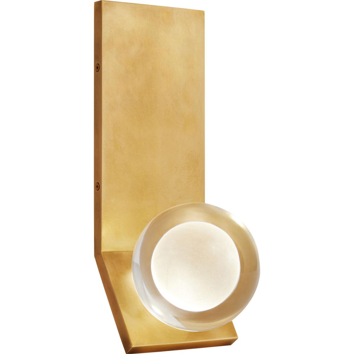Visual Comfort Modern Collection 700WSMINANB-LED930-277 Sean Lavin Mina LED 6.2 inch Natural Brass Wall Light in LED 90 CRI 3000K 277V, Integrated LED
