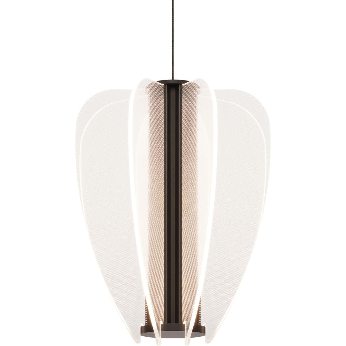 Visual Comfort Modern Collection 700FJNYRB-LED930 Sean Lavin Mini Nyra 1 Light 12 Nightshade Black Low-Voltage Pendant Ceiling Light in FreeJack, Inte