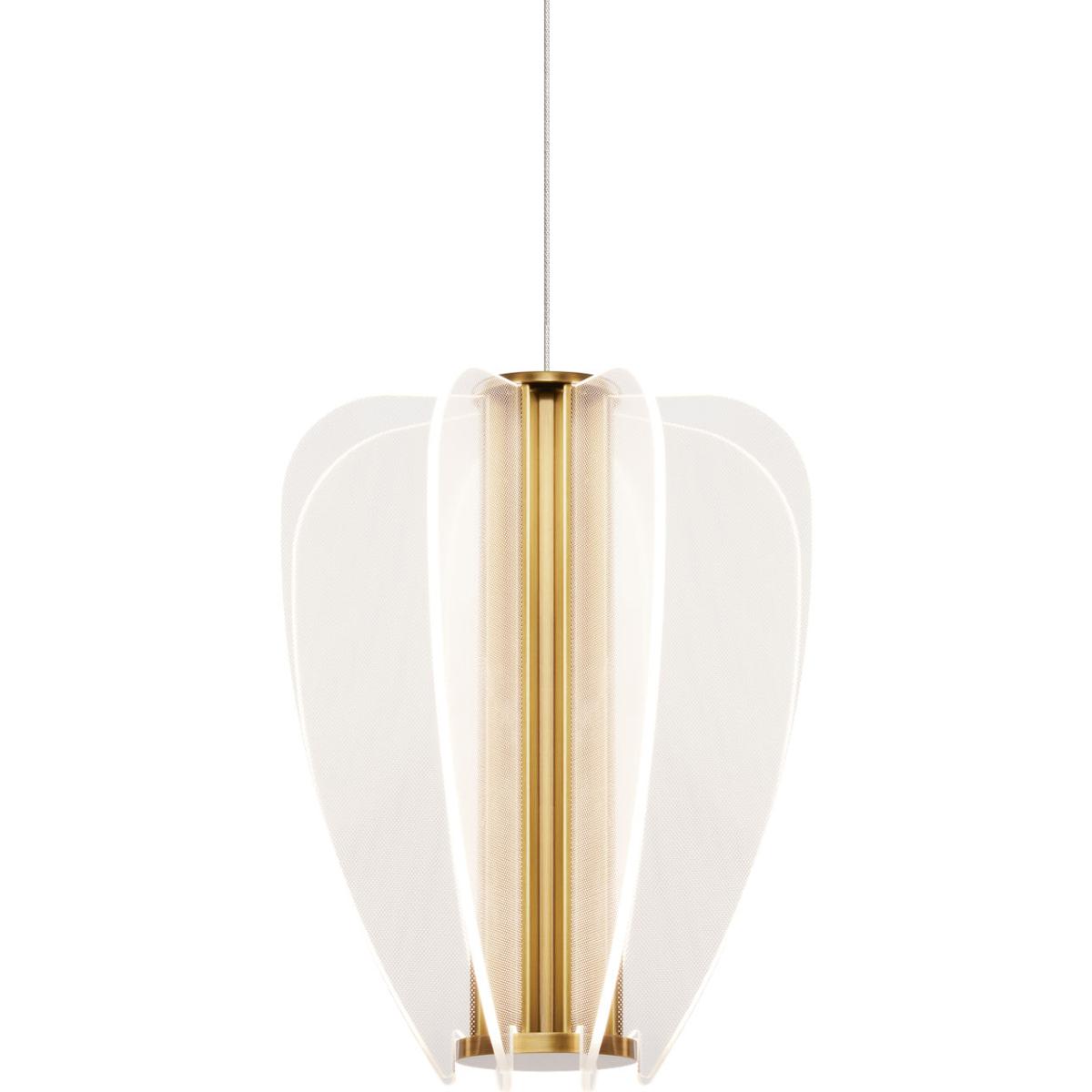 Visual Comfort Modern Collection 700FJNYRBR-LED930 Sean Lavin Mini Nyra 1 Light 12 Plated Brass Low-Voltage Pendant Ceiling Light in FreeJack, Integra