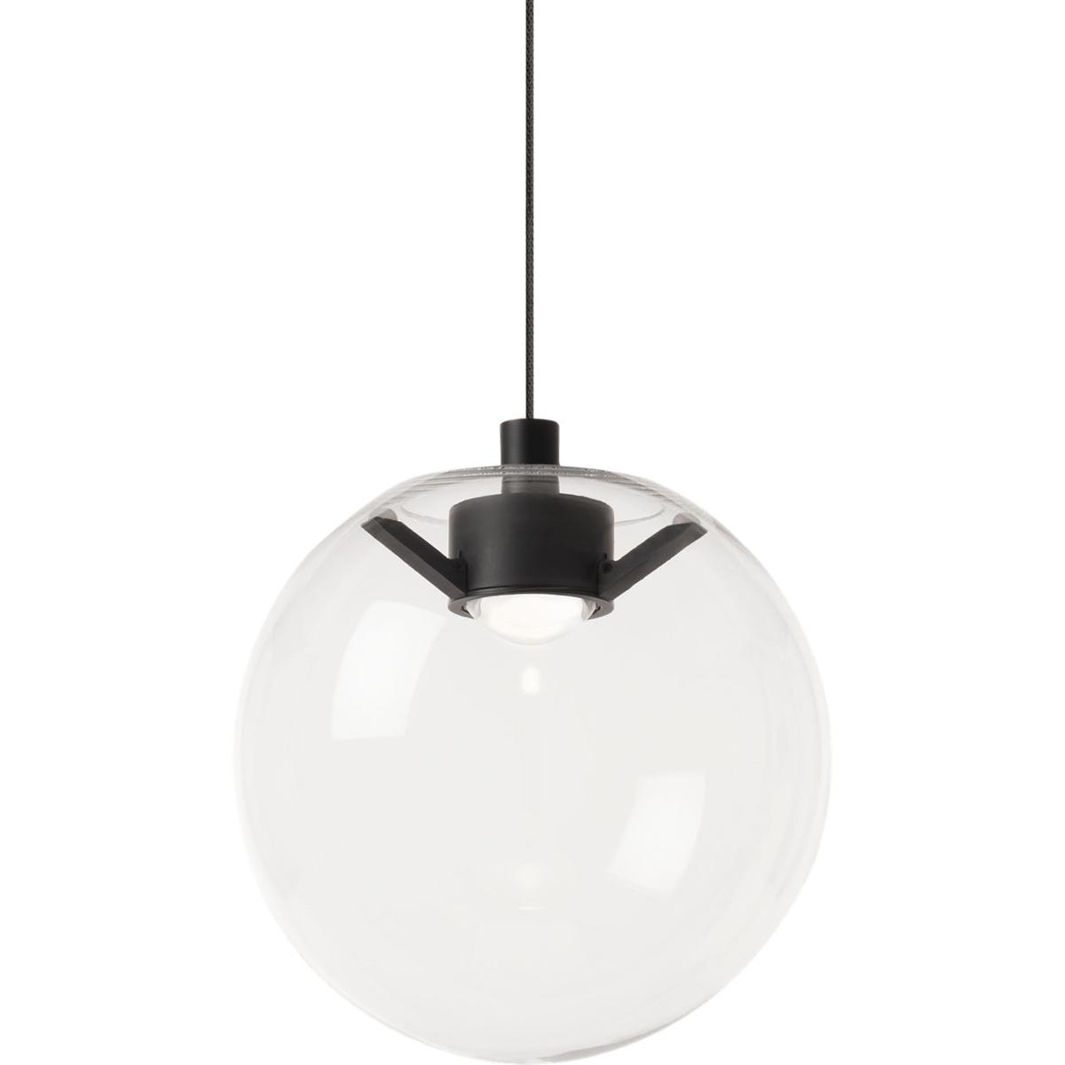 Visual Comfort Modern Collection 700MPPLNCB-LED930 Sean Lavin Mini Palona 1 Light 120 Nightshade Black Low-Voltage Pendant Ceiling Light in Monopoint,