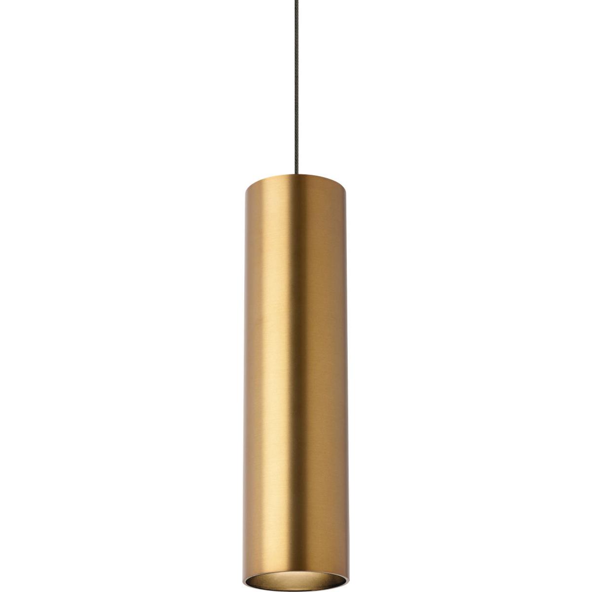 Visual Comfort Modern Collection 700MOPPRRR-LEDS930 Piper 1 Light 12 Aged Brass Low-Voltage Pendant Ceiling Light in MonoRail, LED 90 CRI 3000K
