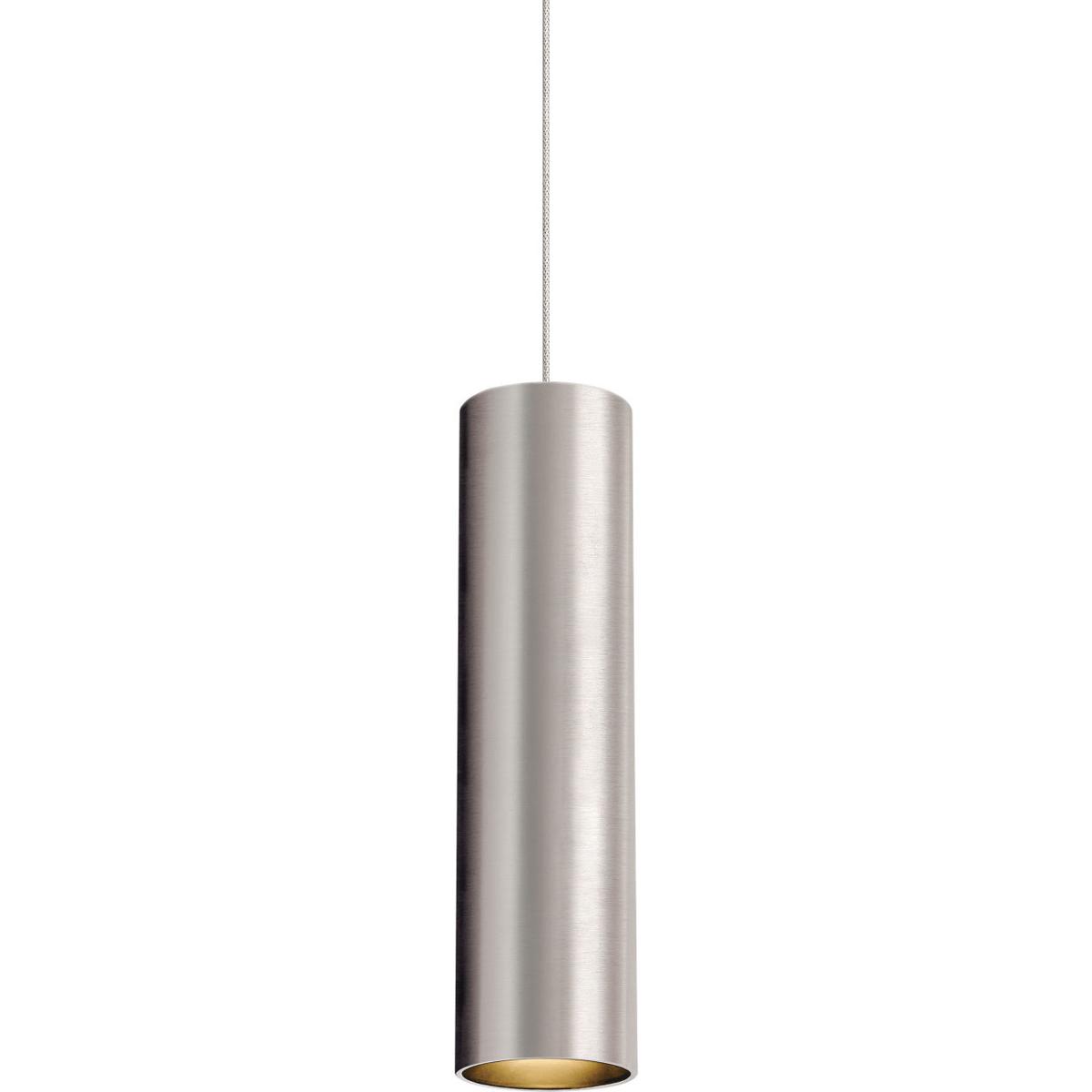 Visual Comfort Modern Collection 700MOPPRSS-LEDS930 Piper 1 Light 12 Satin Nickel/Satin Nickel Low-Voltage Pendant Ceiling Light in MonoRail, LED 90 C