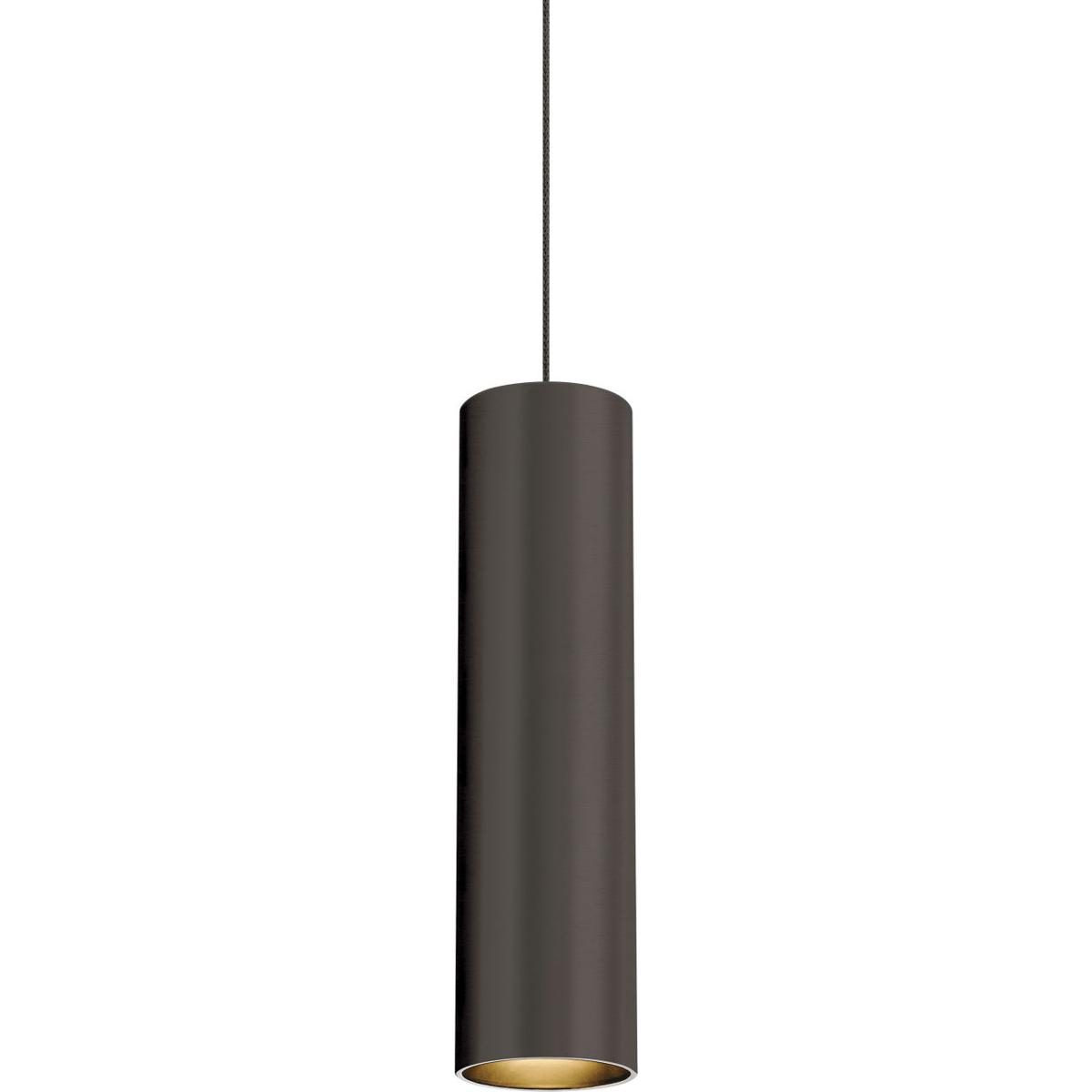 Visual Comfort Modern Collection 700MOPPRZZ-LEDS930 Piper 1 Light 12 Antique Bronze/Antique Bronze Low-Voltage Pendant Ceiling Light in MonoRail, LED