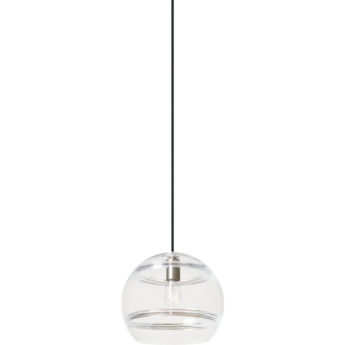 Visual Comfort Modern Collection 700TDSDNLPCS Sean Lavin Sedona 12.4 inch Satin Nickel Pendant Ceiling Light in Incandescent, Clear Glass
