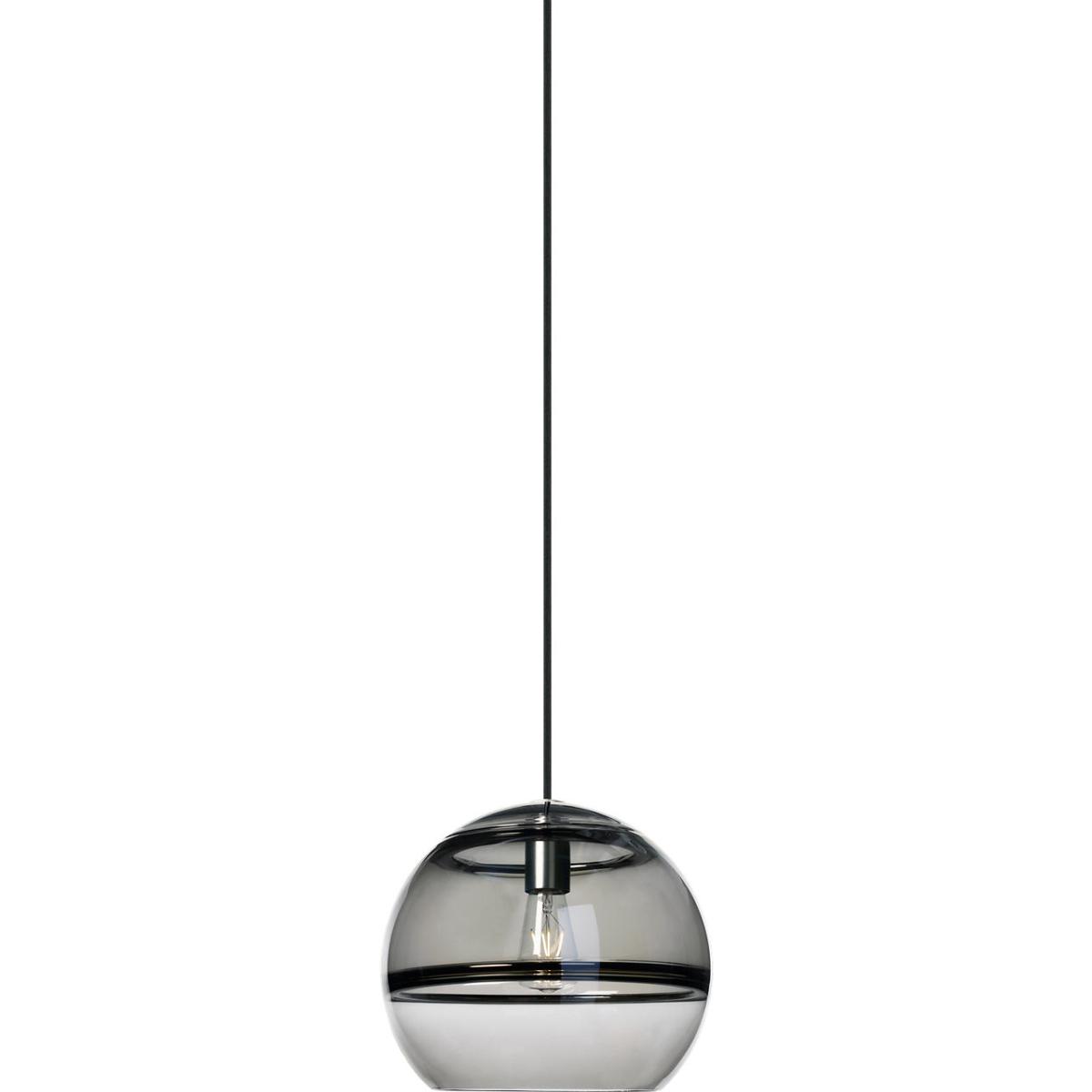 Visual Comfort Modern Collection 700TDSDNLPKS Sean Lavin Sedona 12.4 inch Satin Nickel Pendant Ceiling Light in Incandescent, Transparent Smoke Glass