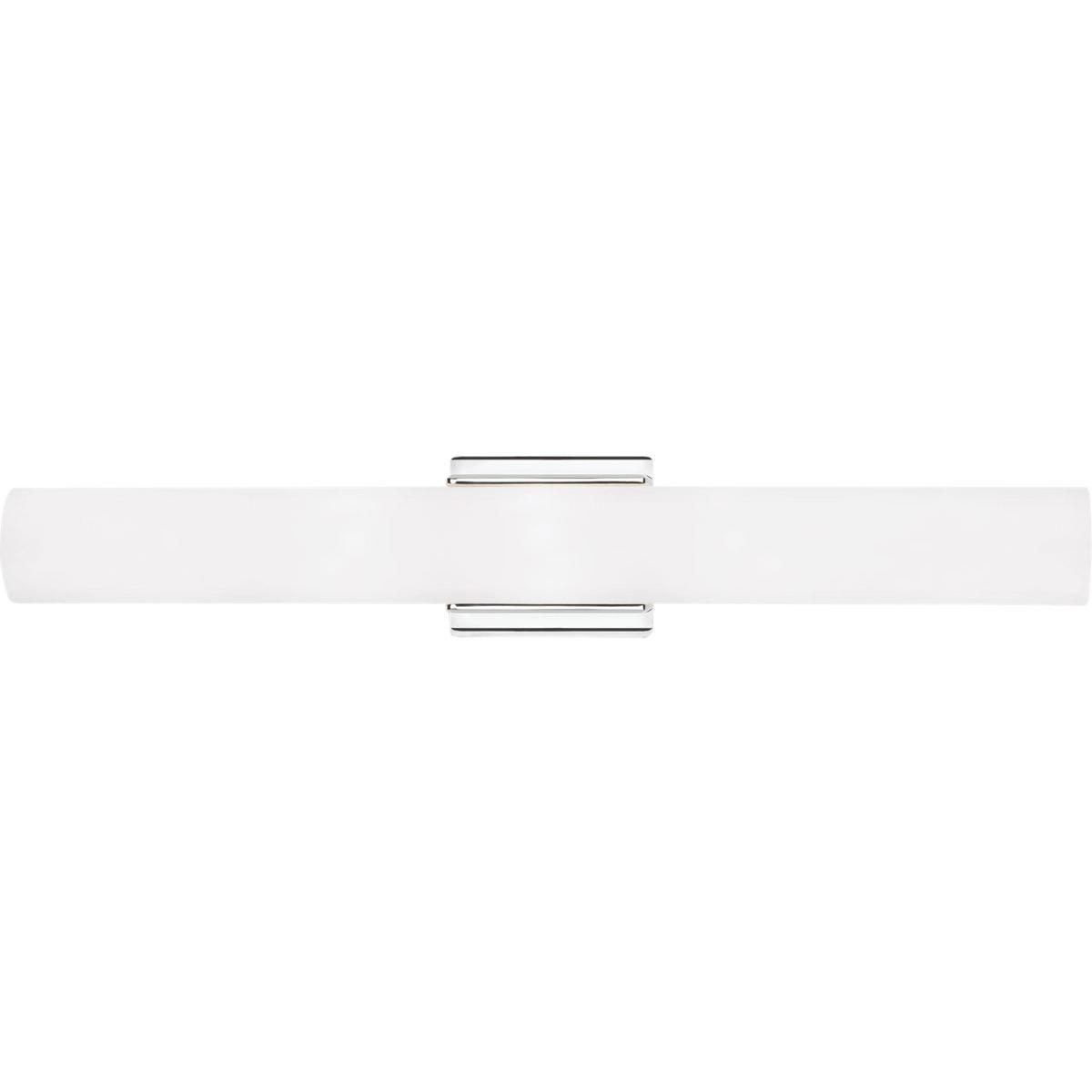 Visual Comfort Modern Collection 700BCSLC26WC-LED930 Solace LED Chrome Bath Light Wall Light, Integrated LED