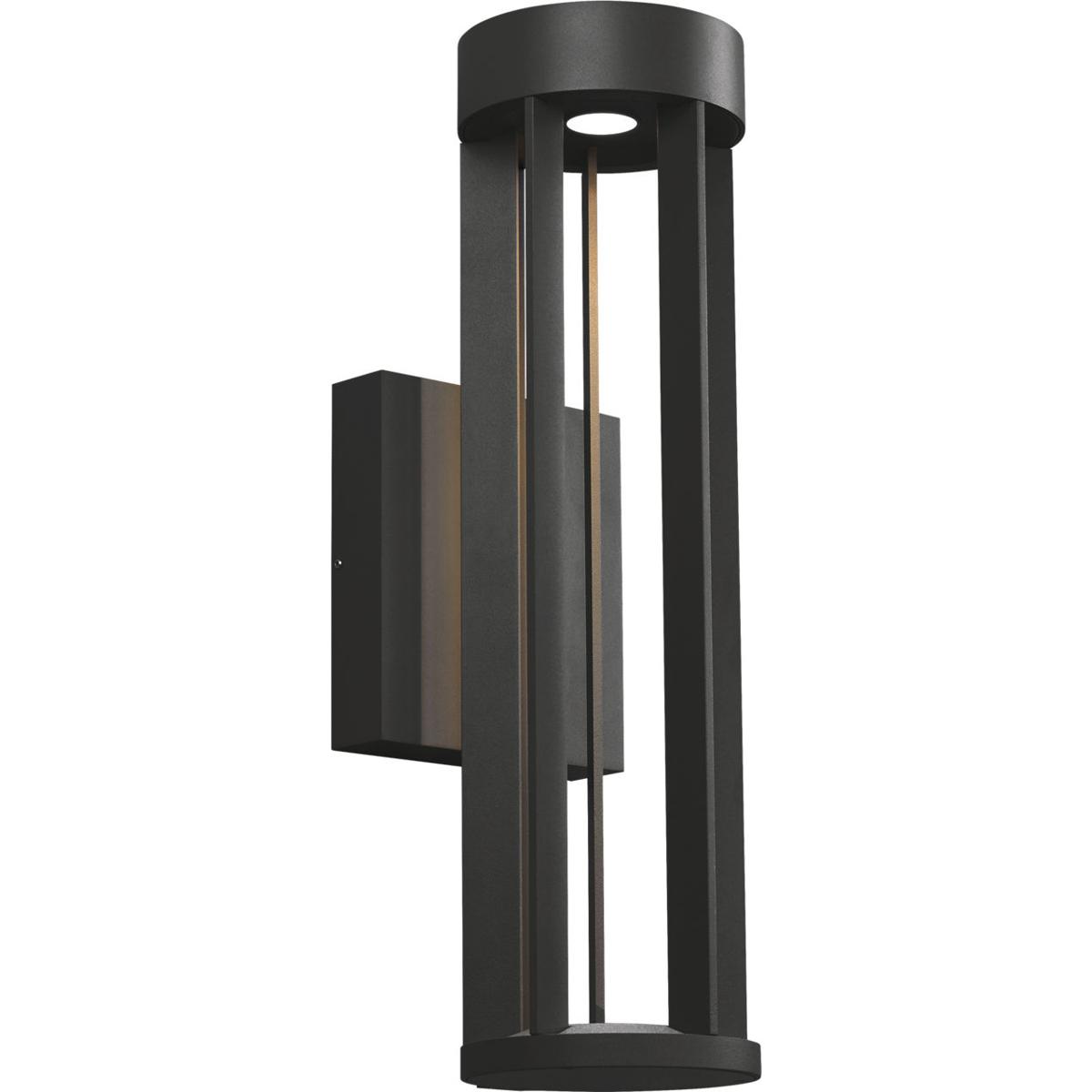 Visual Comfort Modern Collection 700OWTUR83018CBUNVSSP Sean Lavin Turbo LED 18 inch Black Outdoor Wall Light in LED 80 CRI 3000K, Surge Protection, In