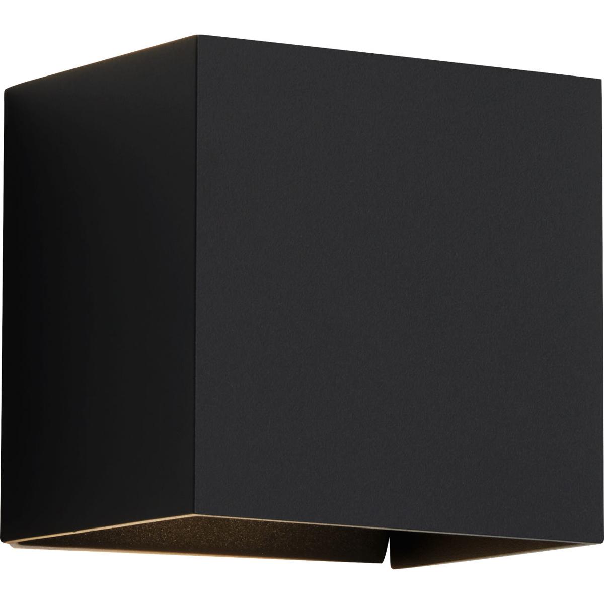 Visual Comfort Modern Collection 700OWVEX9304BDOUNV Vex LED Black Outdoor Wall Light, Integrated LED
