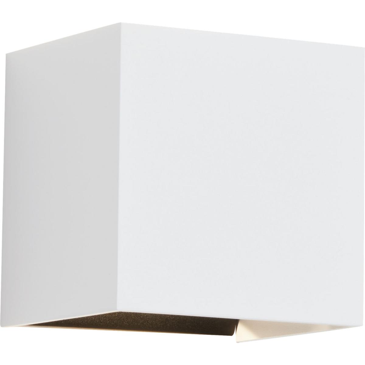 Visual Comfort Modern Collection 700OWVEX9304WDOUNV Vex LED White Outdoor Wall Light, Integrated LED