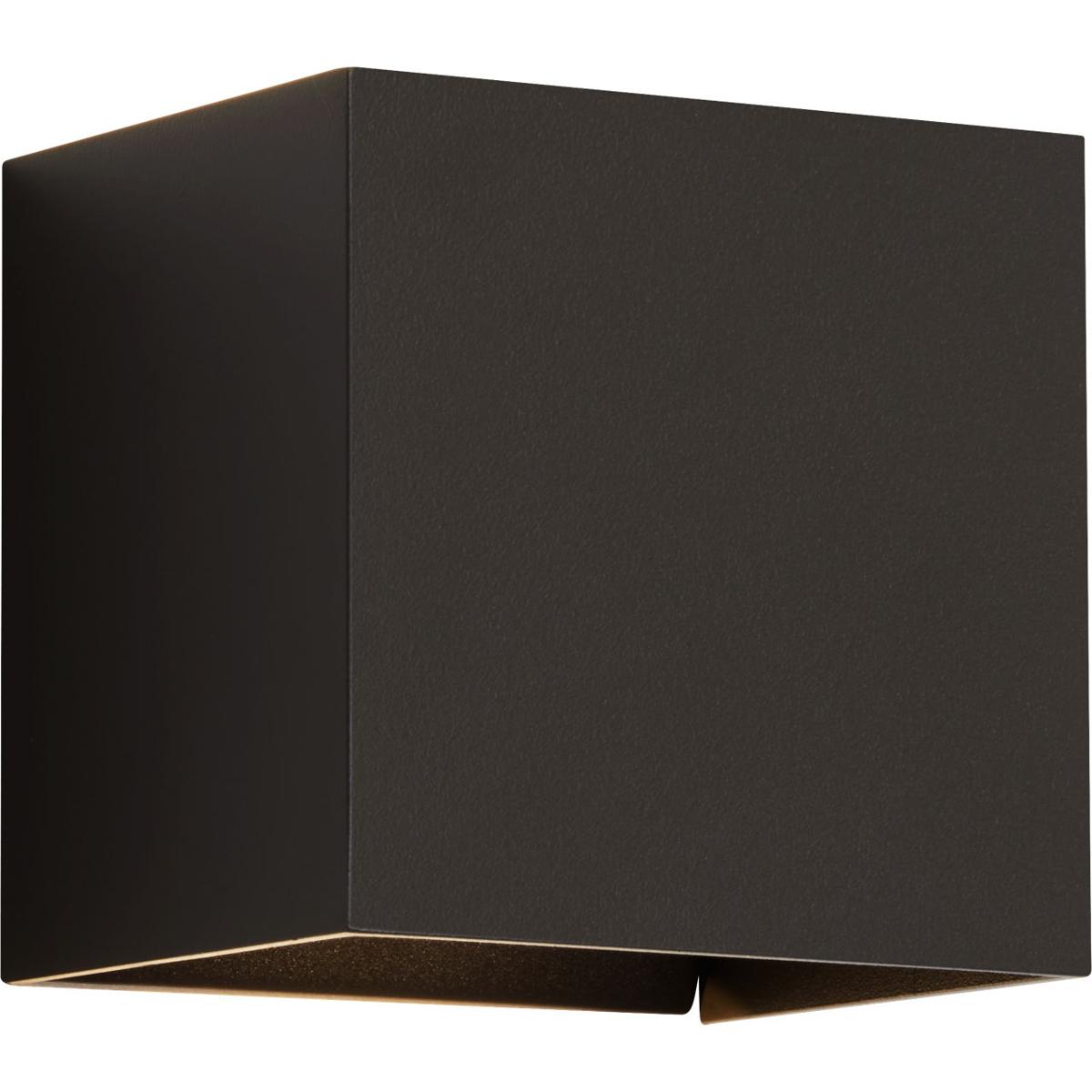 Visual Comfort Modern Collection 700OWVEX9304ZDOUNV Vex LED Bronze Outdoor Wall Light, Integrated LED
