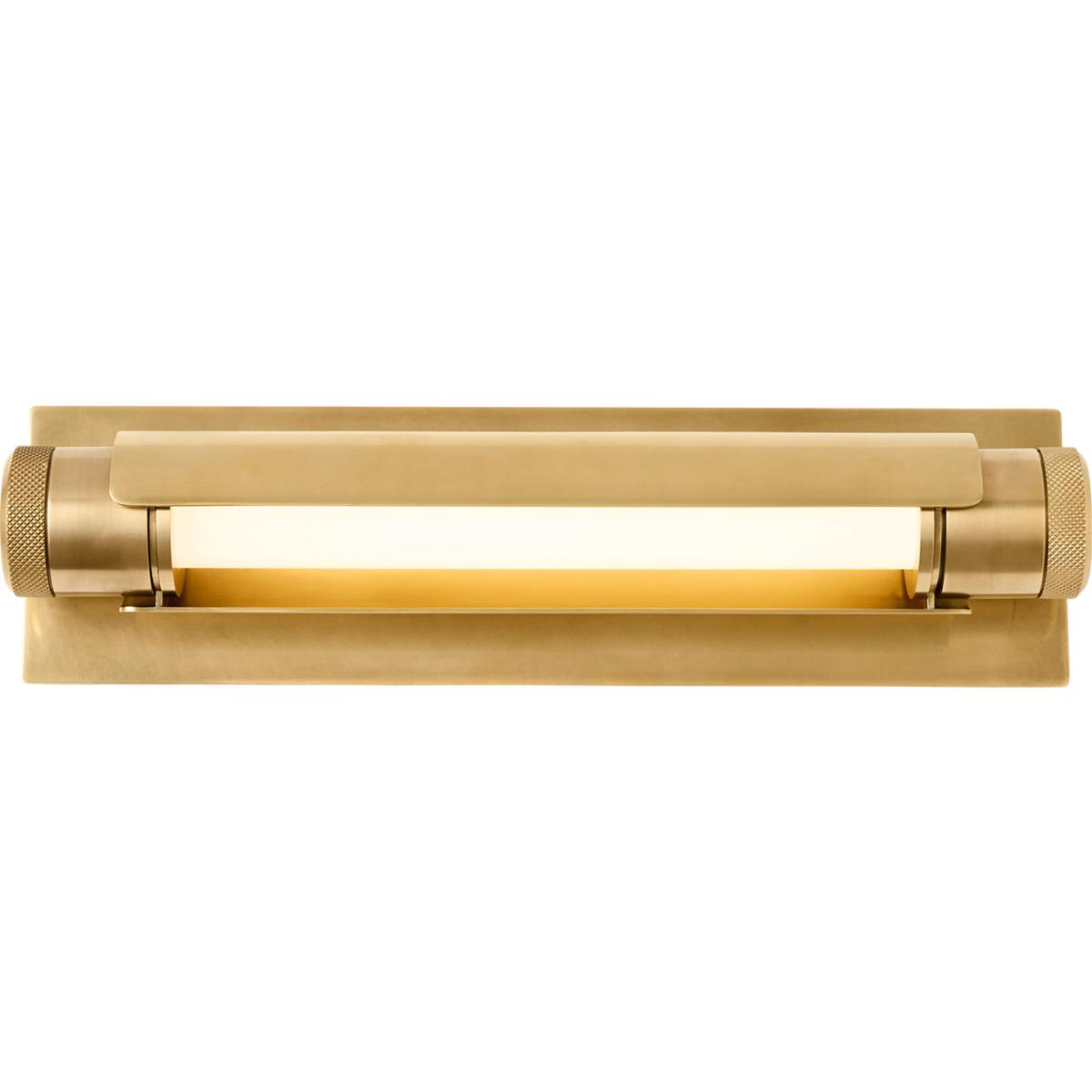 Visual Comfort Modern Collection AKBA687WDHAB Avroko Capa LED 18 inch Hand Rubbed Antique Brass Vanity Light Wall Light
