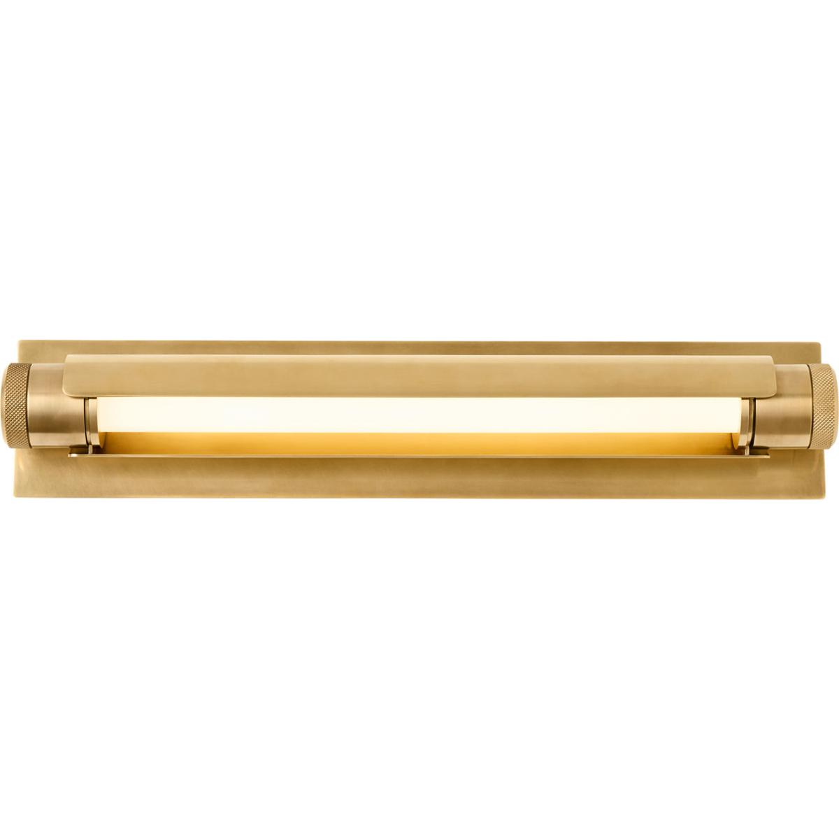 Visual Comfort Modern Collection AKBA688WDHAB Avroko Capa LED 24 inch Hand Rubbed Antique Brass Vanity Light Wall Light