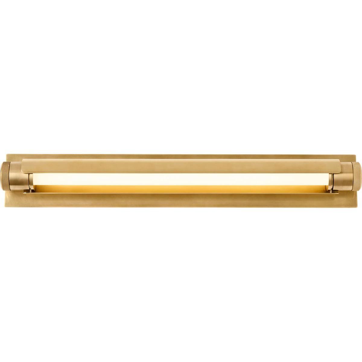 Visual Comfort Modern Collection AKBA689WDHAB Avroko Capa LED 36 inch Hand Rubbed Antique Brass Vanity Light Wall Light