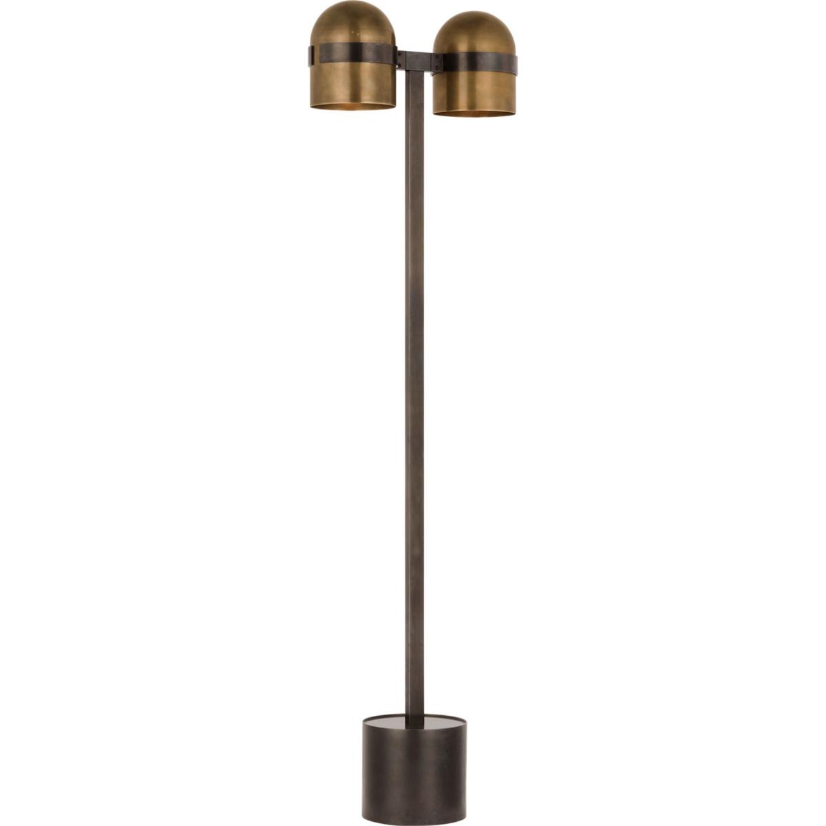 Visual Comfort Modern Collection AKFL34127BDZ/BWB Avroko Octavia 53.9 inch 11.4 watt Blackened Bronze/Bright Worn Brass Floor Lamp Portable Light