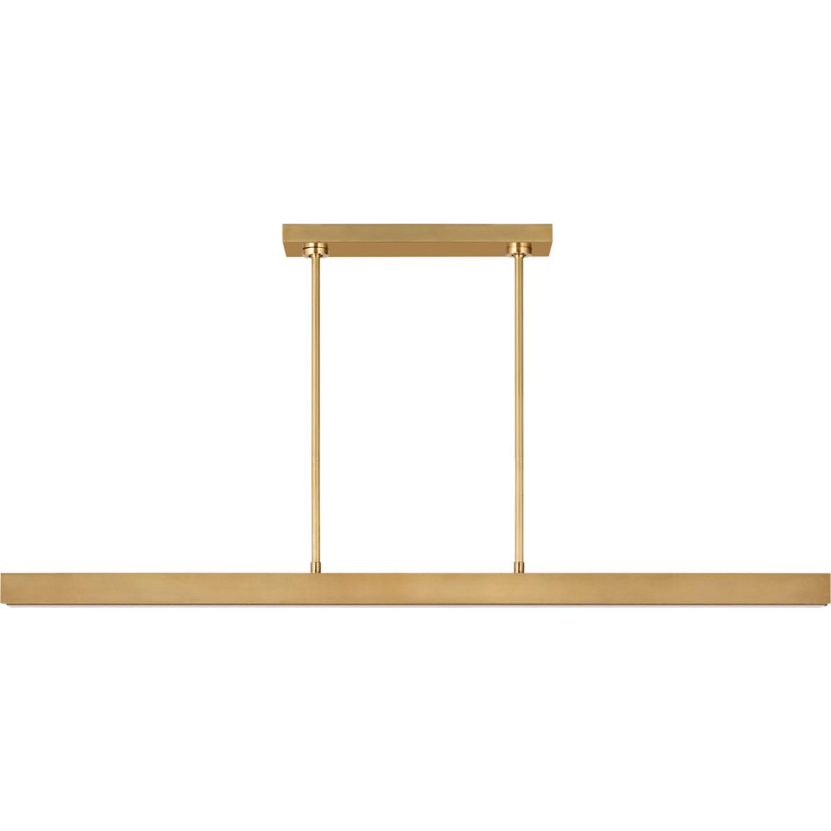 Visual Comfort Modern Collection AKLS242WDHABCG Avroko Maybeck LED 47.7 inch Hand Rubbed Antique Brass Linear Chandelier Ceiling Light
