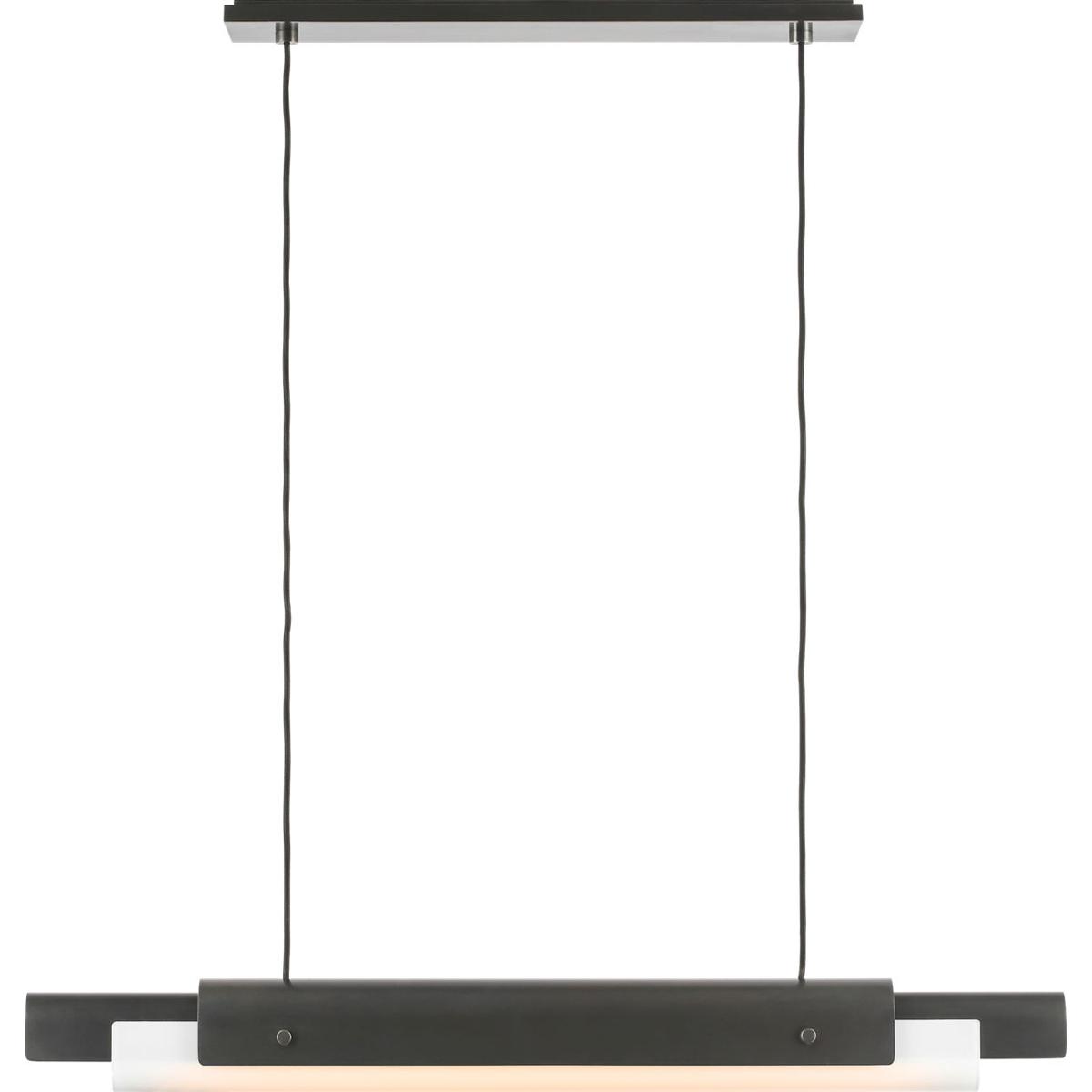 Visual Comfort Modern Collection AKLS675WDBZOP Avroko Ambrose LED 36 inch Bronze Linear Chandelier Ceiling Light
