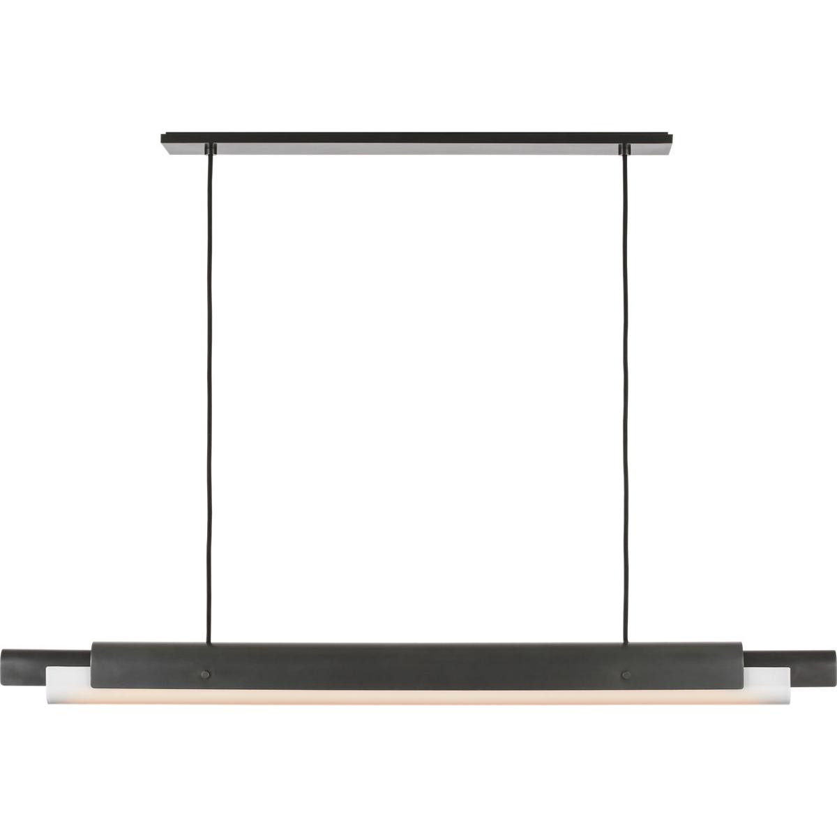 Visual Comfort Modern Collection AKLS676WDBZOP Avroko Ambrose LED 54 inch Bronze Linear Chandelier Ceiling Light