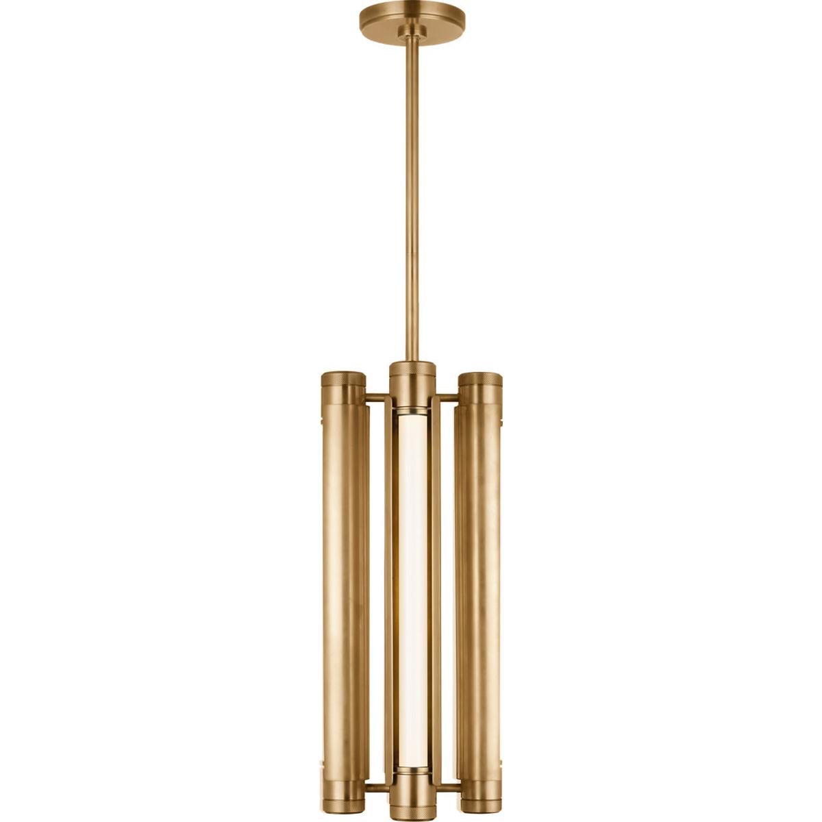 Visual Comfort Modern Collection AKPD690WDHAB Avroko Capa LED 10 inch Hand Rubbed Antique Brass Pendant Ceiling Light