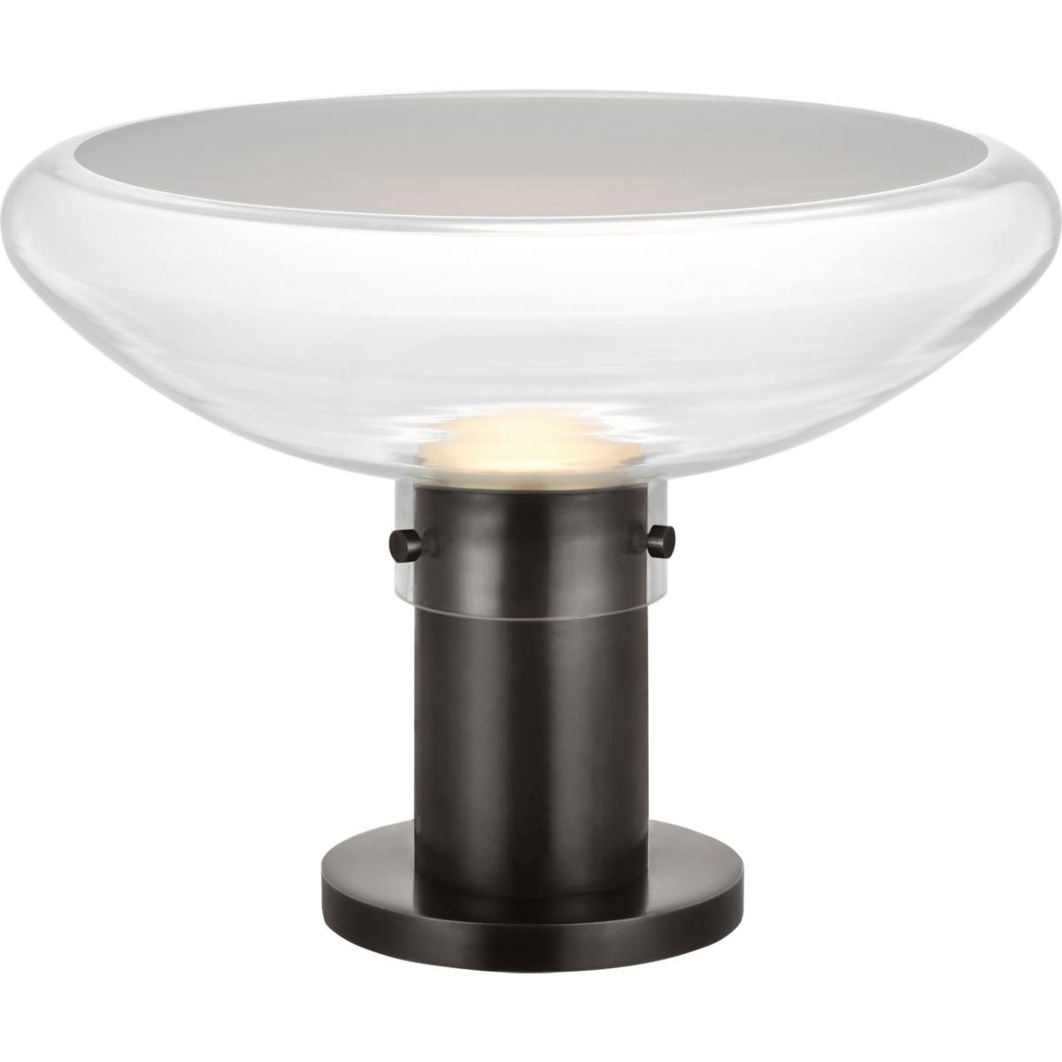 Visual Comfort Modern Collection AKTB681WDBBZCE Avroko Morgan 11.8 inch 14 watt Burnished Bronze with Clear Glass Table Lamp Portable Light