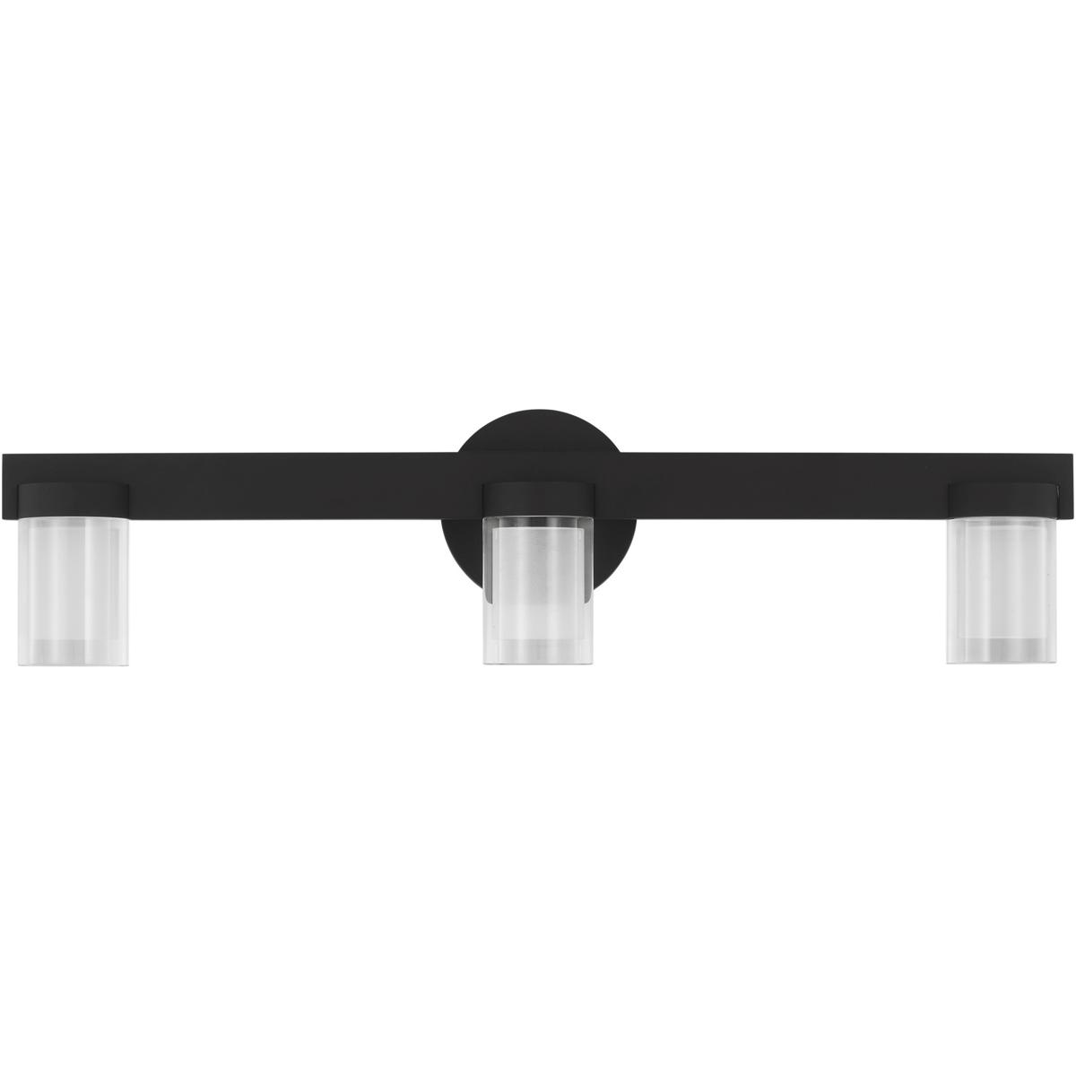 Visual Comfort Modern Collection KWBA27527B-277 Kelly Wearstler Esfera 3 Light 24 inch Nightshade Black Bath Vanity Wall Light in 277V