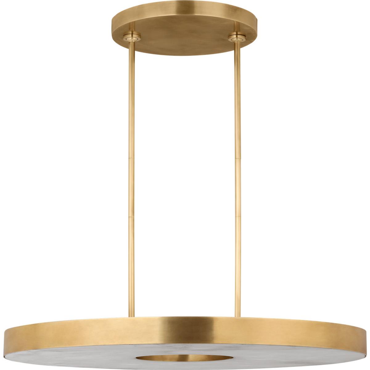 Visual Comfort Modern Collection KWCH70027HABALB Kelly by Kelly Wearstler Wyllis LED 36 inch Hand Rubbed Antique Brass Chandelier Ceiling Light