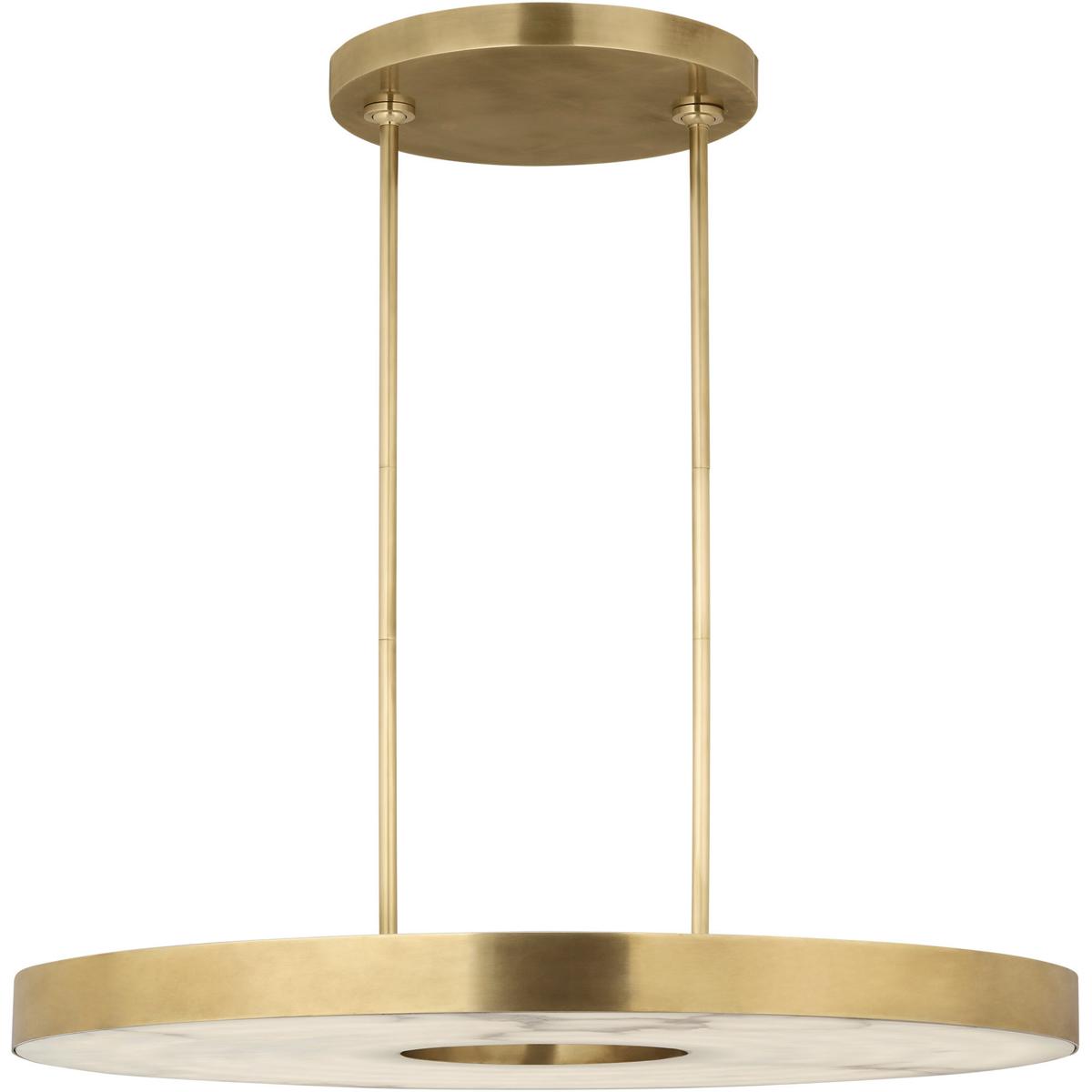 Visual Comfort Modern Collection KWCH70027HABALB Kelly by Kelly Wearstler Wyllis LED 36 inch Hand Rubbed Antique Brass Chandelier Ceiling Light