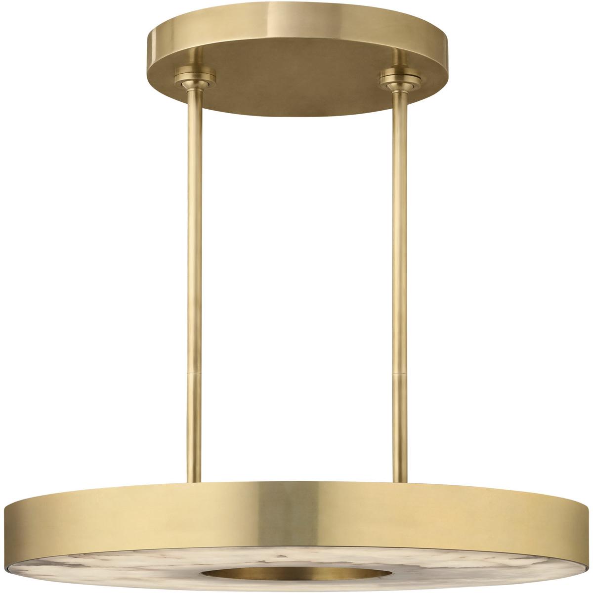 Visual Comfort Modern Collection KWCH70127HABALB Kelly by Kelly Wearstler Wyllis LED 24 inch Hand Rubbed Antique Brass Chandelier Ceiling Light