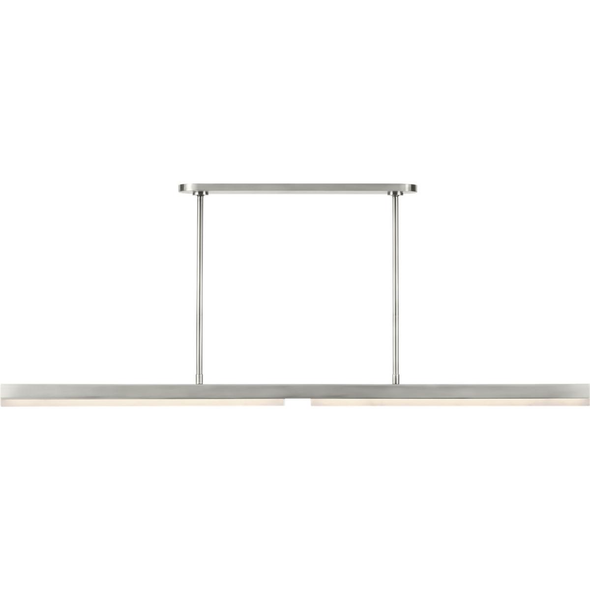 Visual Comfort Modern Collection KWLS70727ANALB Kelly by Kelly Wearstler Linea LED 60 inch Antique Nickel Linear Chandelier Ceiling Light