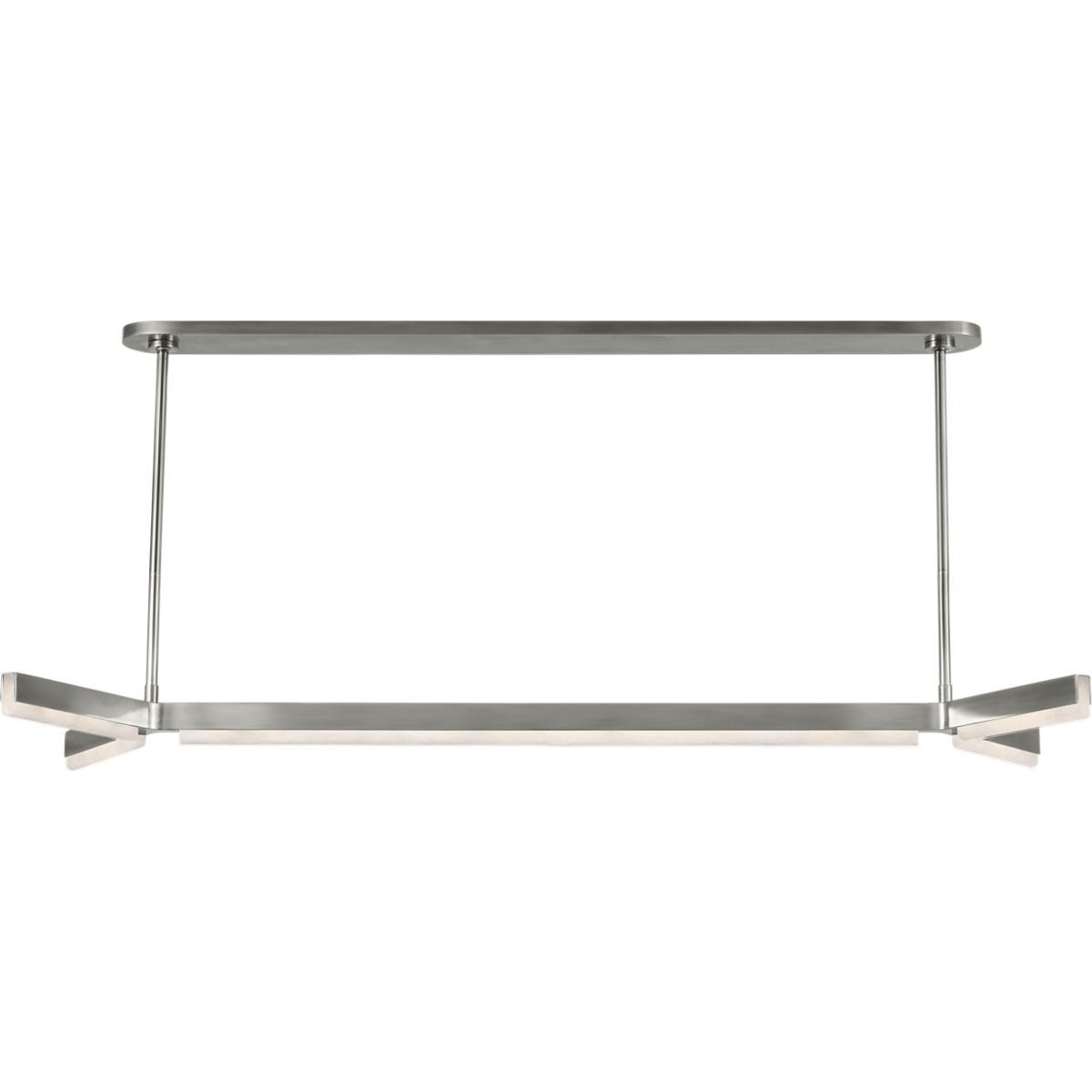 Visual Comfort Modern Collection KWLS70827ANALB Kelly by Kelly Wearstler Linea LED 54.6 inch Antique Nickel Linear Chandelier Ceiling Light