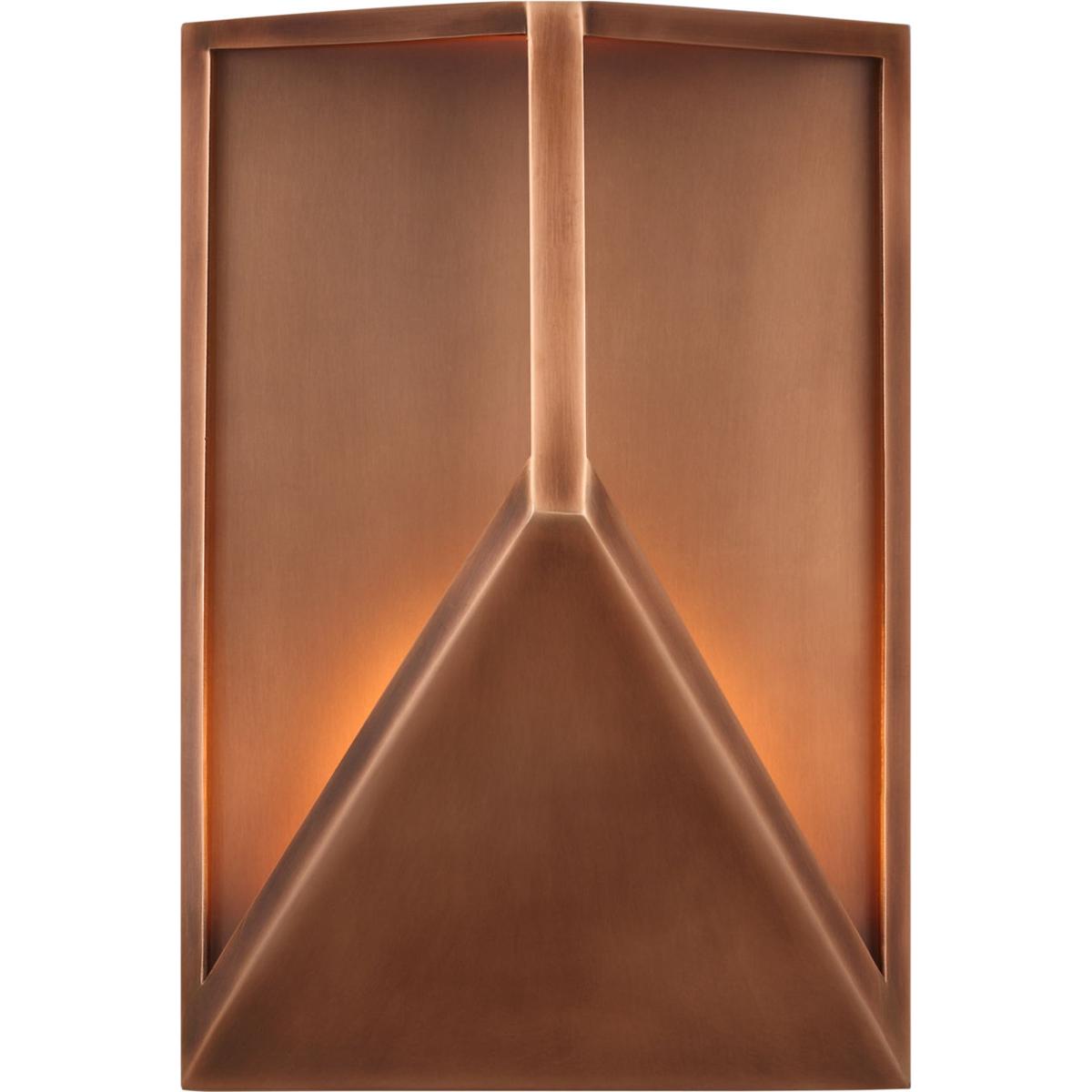 Visual Comfort Modern Collection KWOWS69327NCCG Kelly by Kelly Wearstler Punto LED 10.3 inch Natural Copper Outdoor Wall Lantern