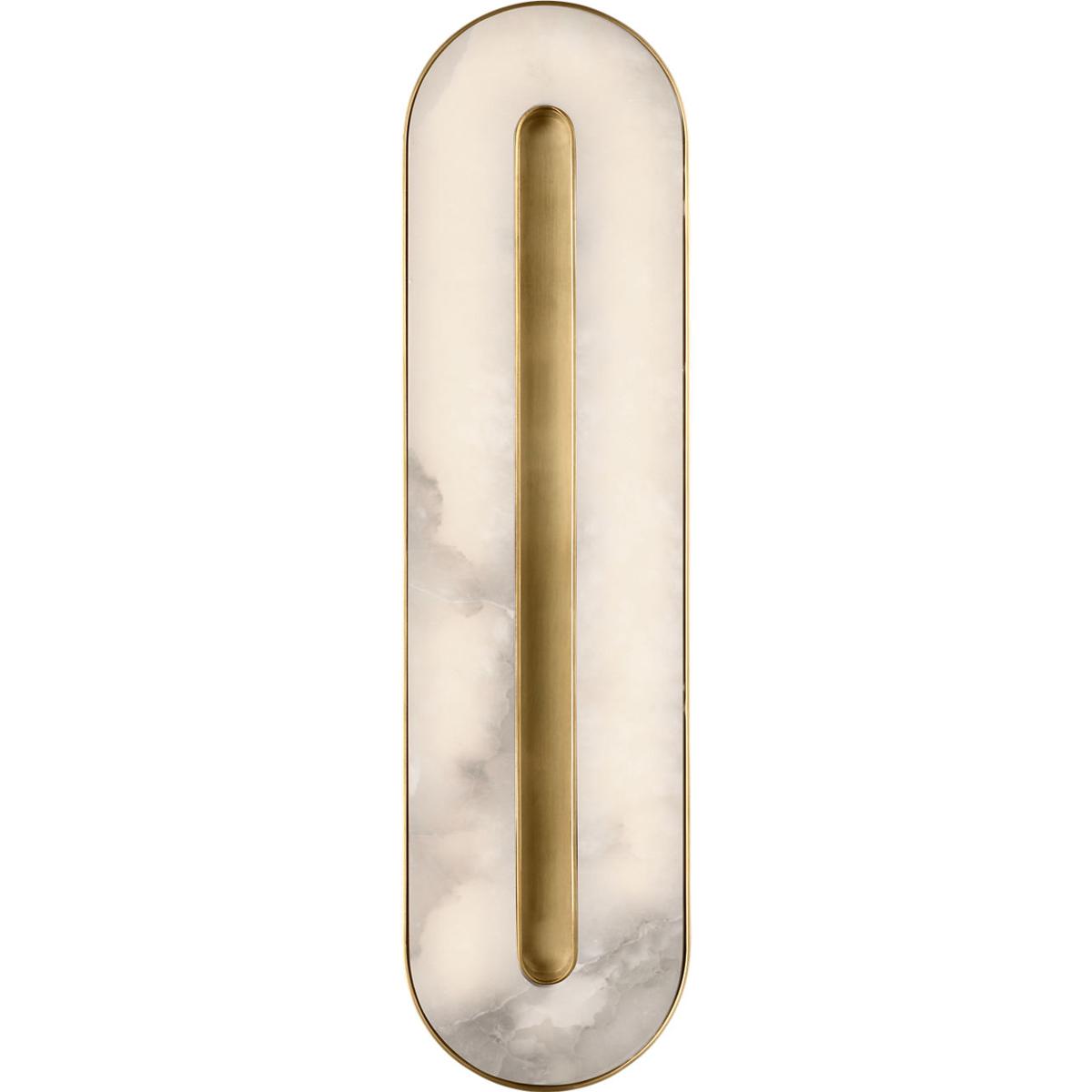 Visual Comfort Modern Collection KWWS69727HABALB Kelly by Kelly Wearstler Wyllis LED 2.6 inch Hand Rubbed Antique Brass ADA Sconce Wall Light