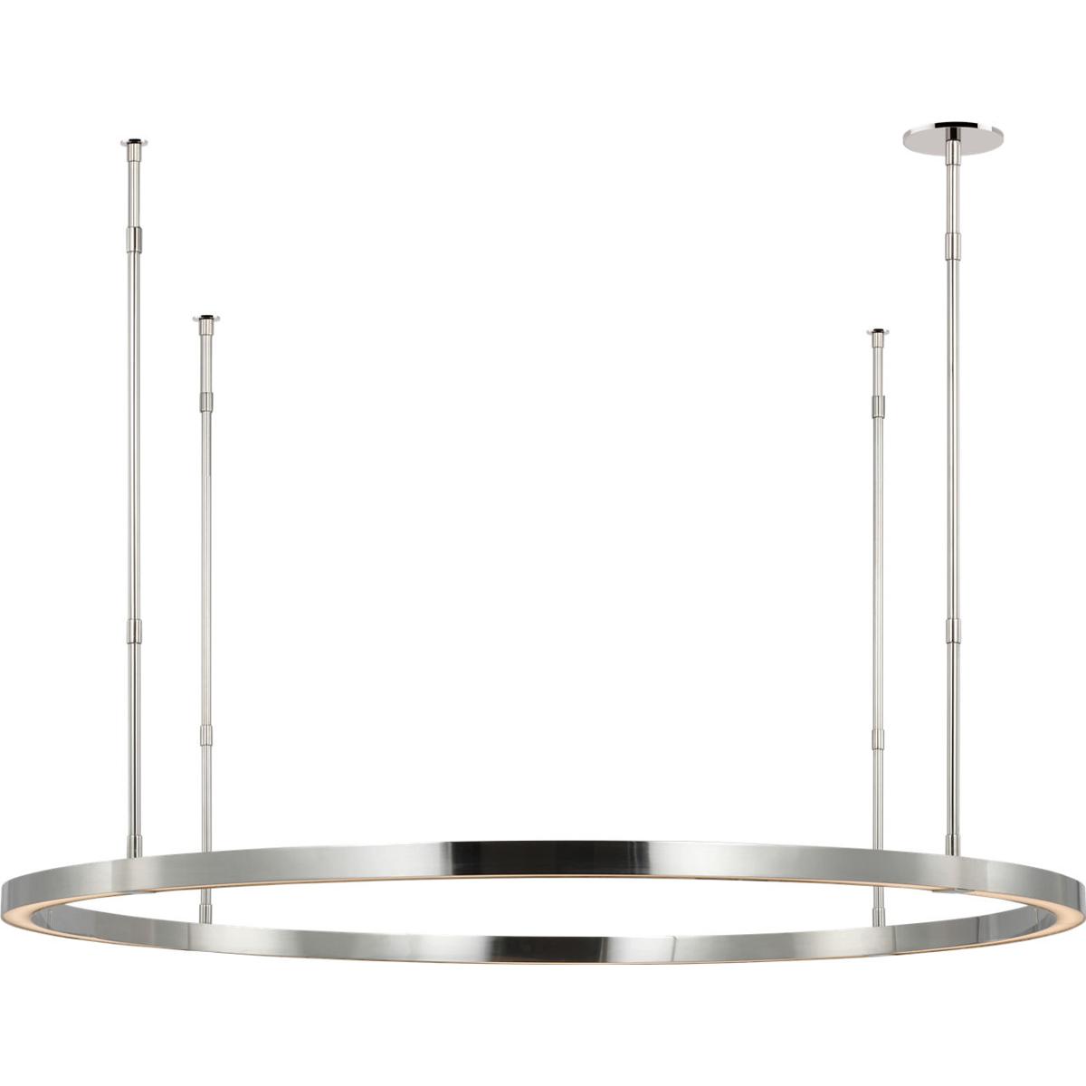 Visual Comfort Modern Collection MDCH53927PSS Mick De Giulio Stagger 1 Light 36 inch Polished Stainless Steel Chandelier Ceiling Light