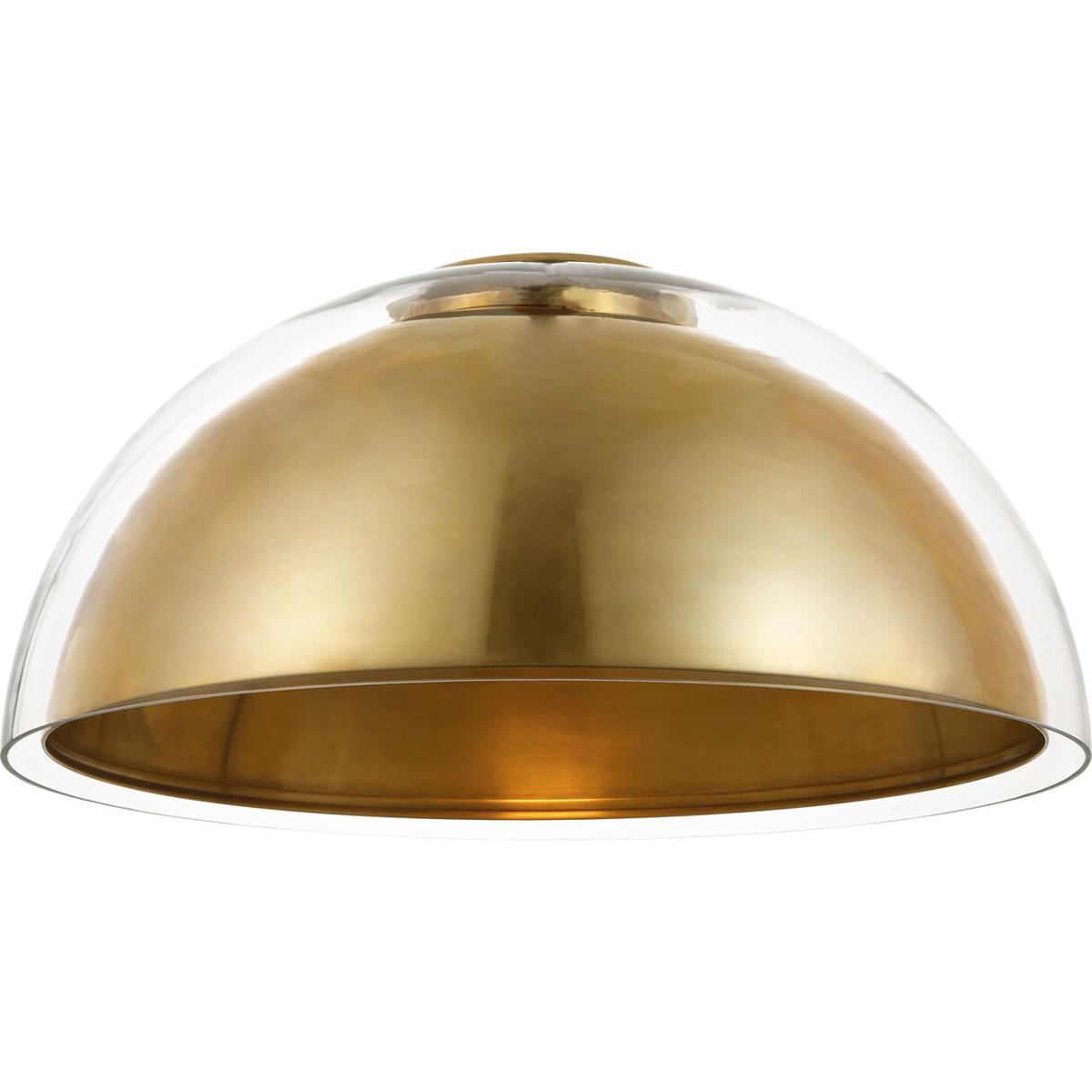 Visual Comfort Modern Collection MDFM73527HABCG Mick De Giulio Lusi LED 23.8 inch Hand-Rubbed Antique Brass Flush Mount Ceiling Light