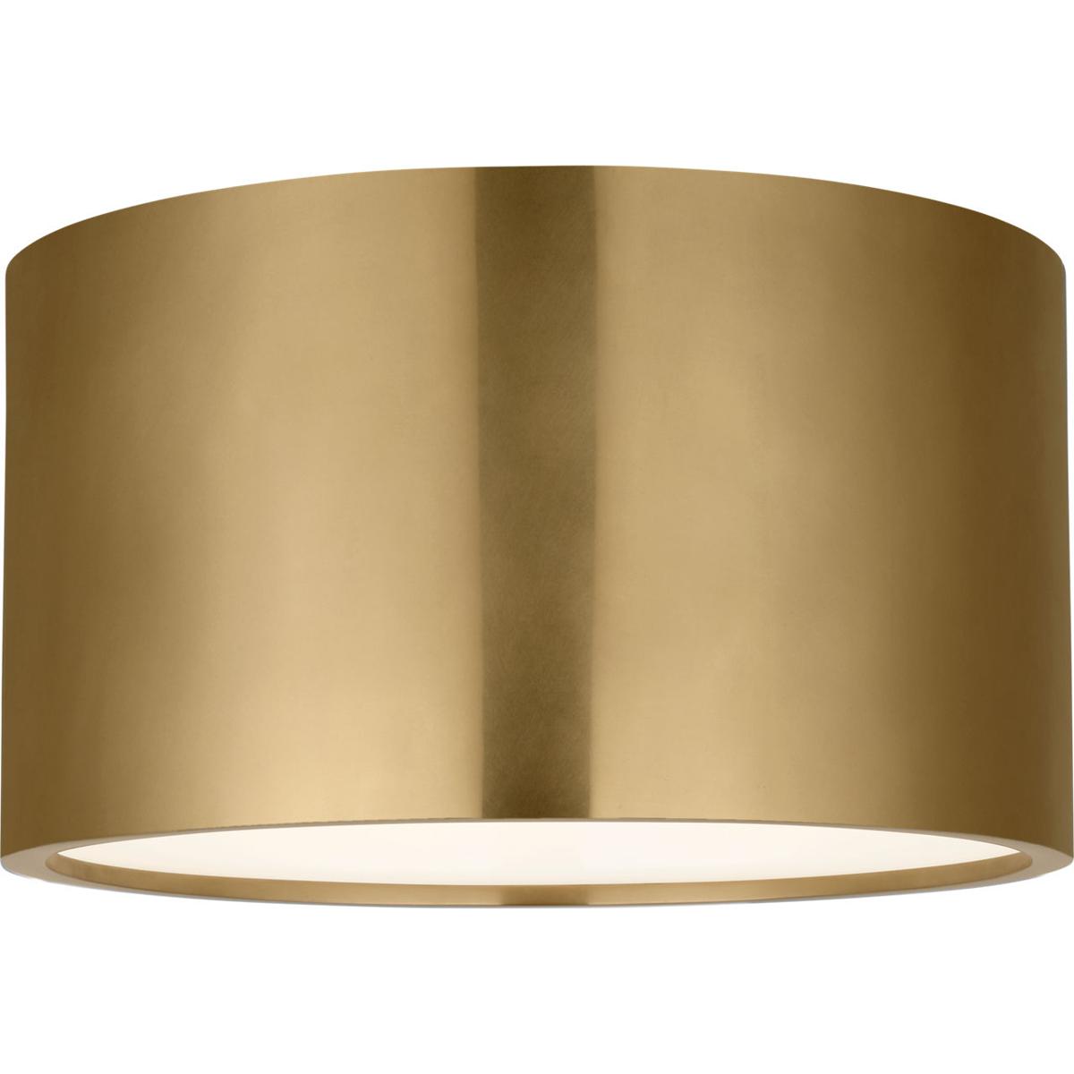 Visual Comfort Modern Collection MDFM73927HAB Mick De Giulio Dola LED 13 inch Hand-Rubbed Antique Brass Flush Mount Ceiling Light